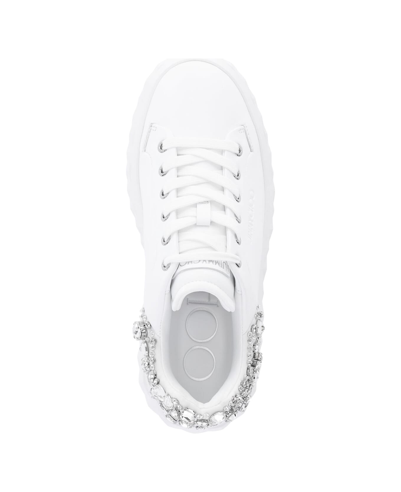 Jimmy Choo "diamond Maxi/f Ii" Sneakers - White
