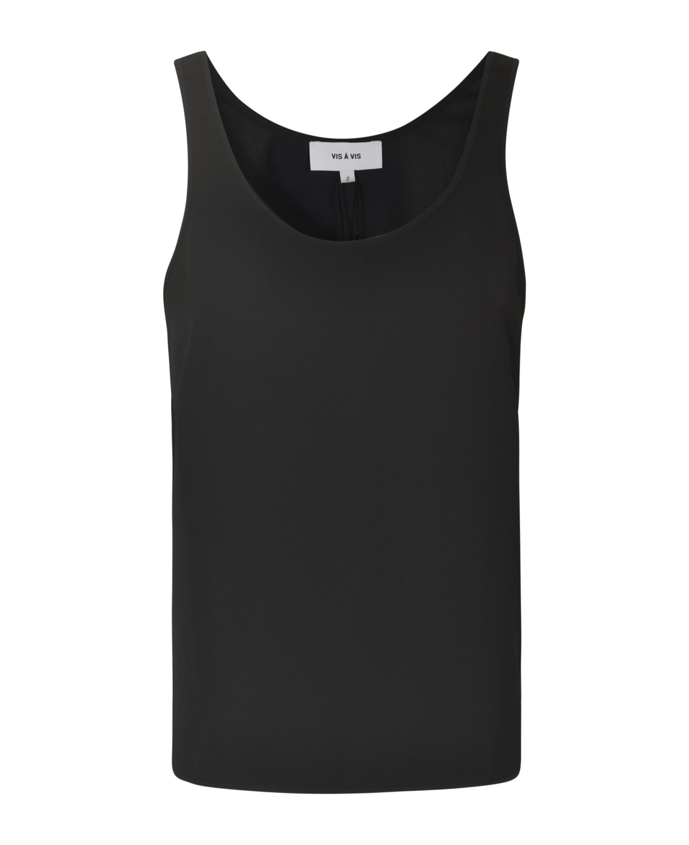 VIS A VIS Classic Fitted Tank Top - Black