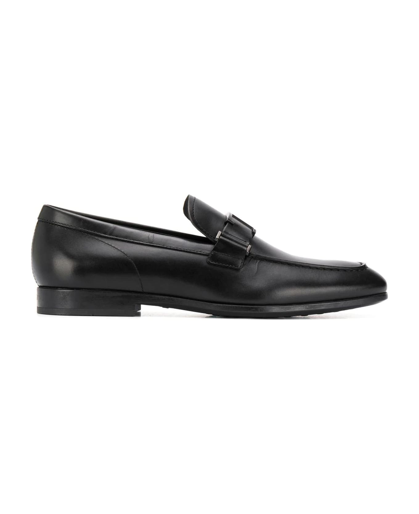 Tod's Leather Loafer - Black ローファー＆デッキシューズ