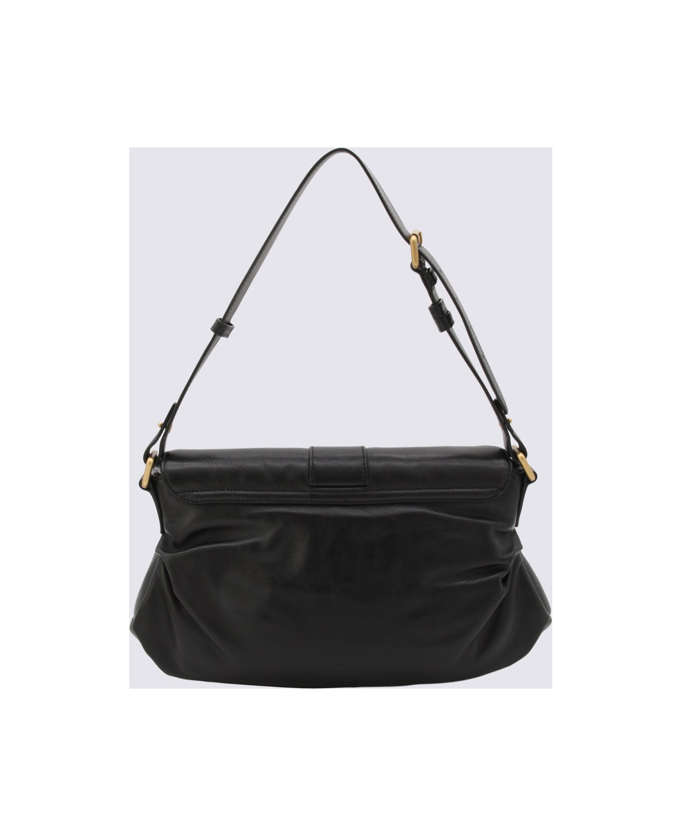 Pinko Black Classic Jolene Leather Shoulder Bag - Black トートバッグ