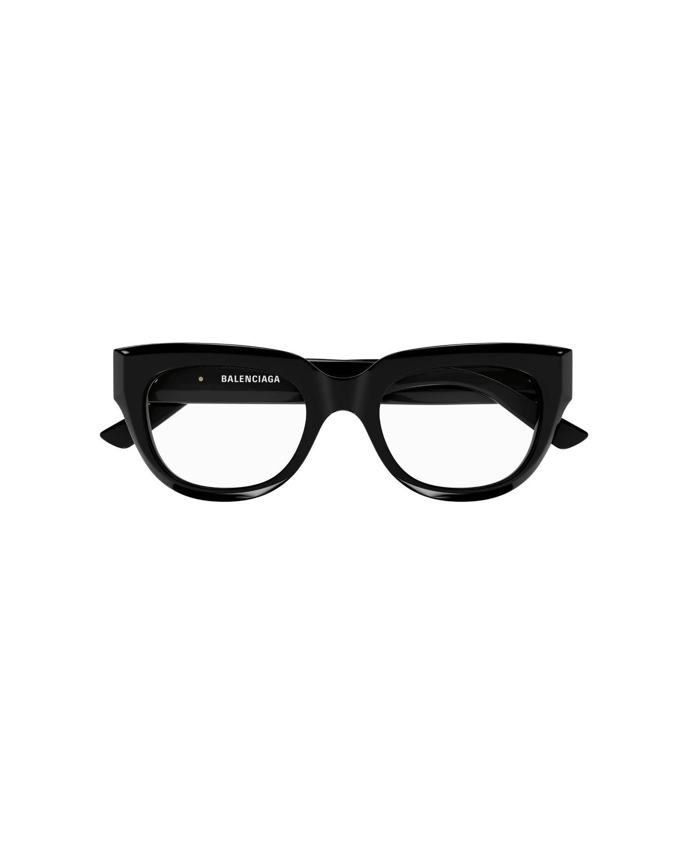 Balenciaga Eyewear Cat-eye Glasses - 001 black black transpare