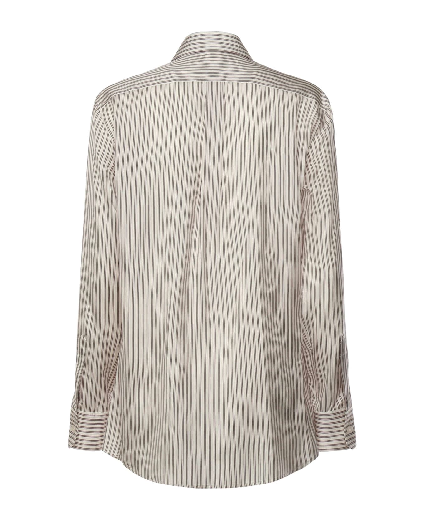 Dolce 
Gabbana Striped Silk Shirt - MultiColour