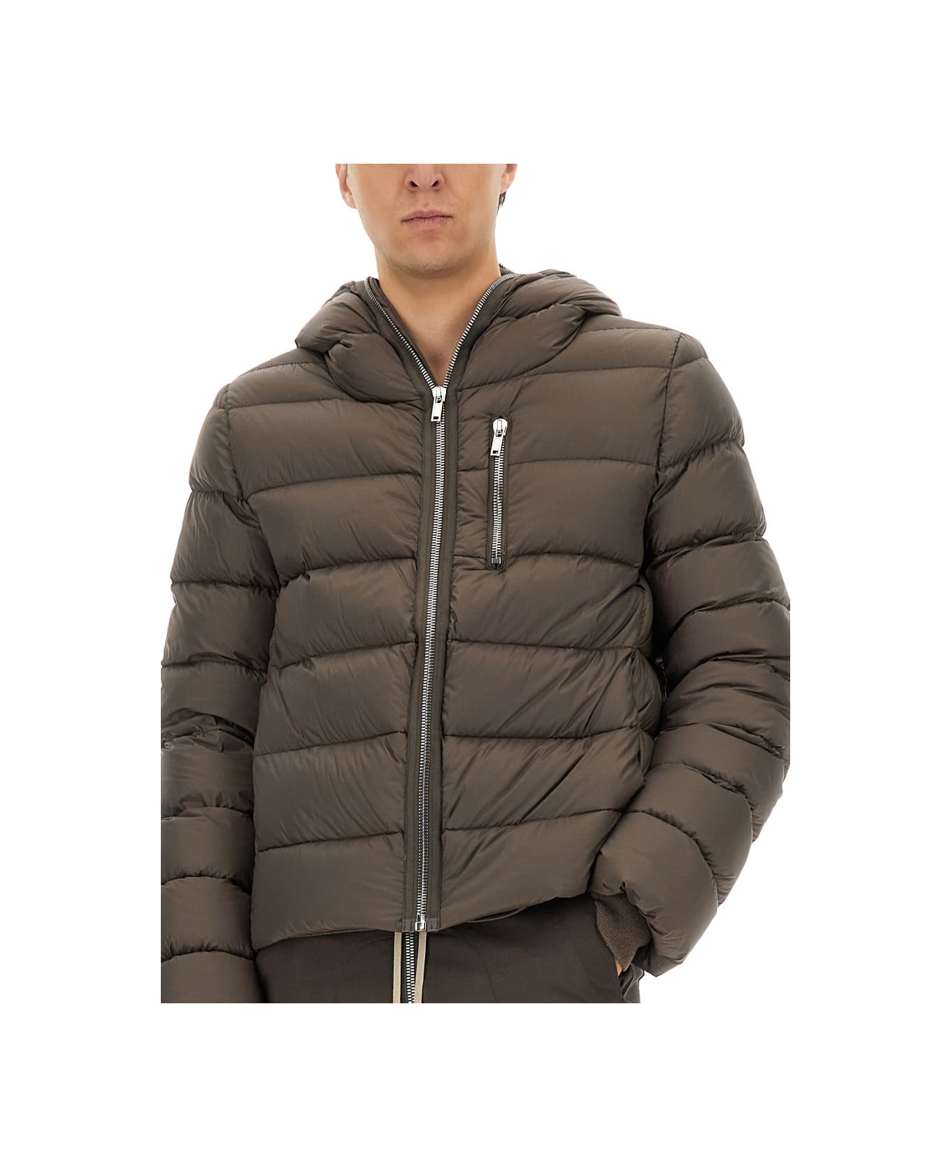 Rick Owens Down Jacket "gimp" - GREY