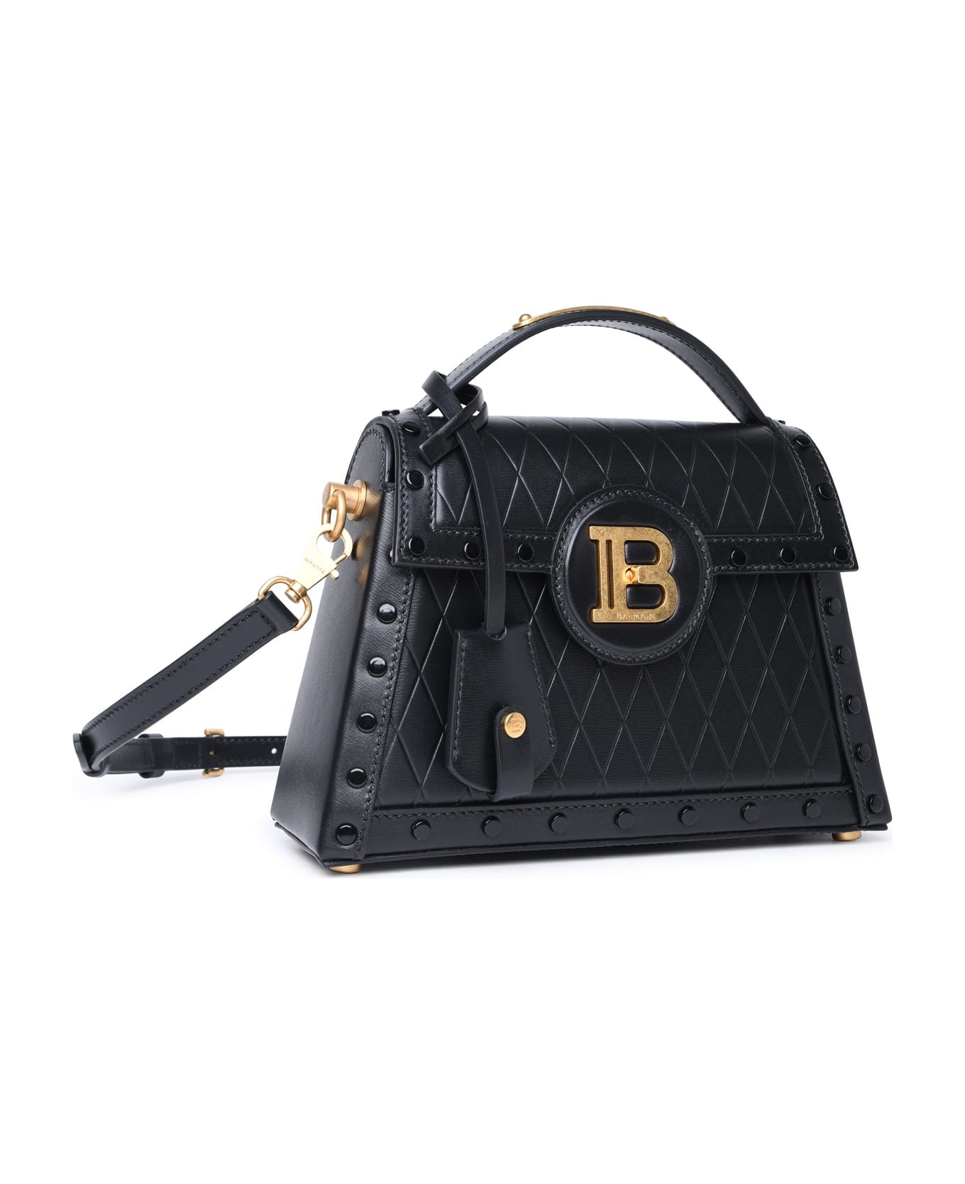 Balmain 'b-buzz Dynasty' Black Leather Bag - Black