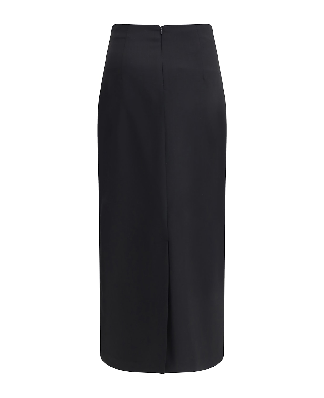 Lardini Virgin Wool Midi Skirt