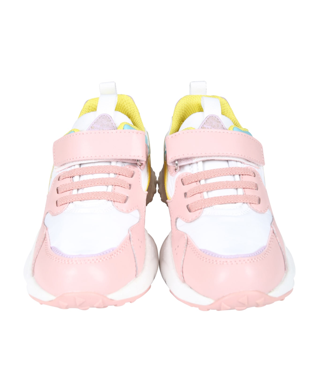 Flower Mountain Pink Yamano Low Sneakers For Girl - Pink シューズ
