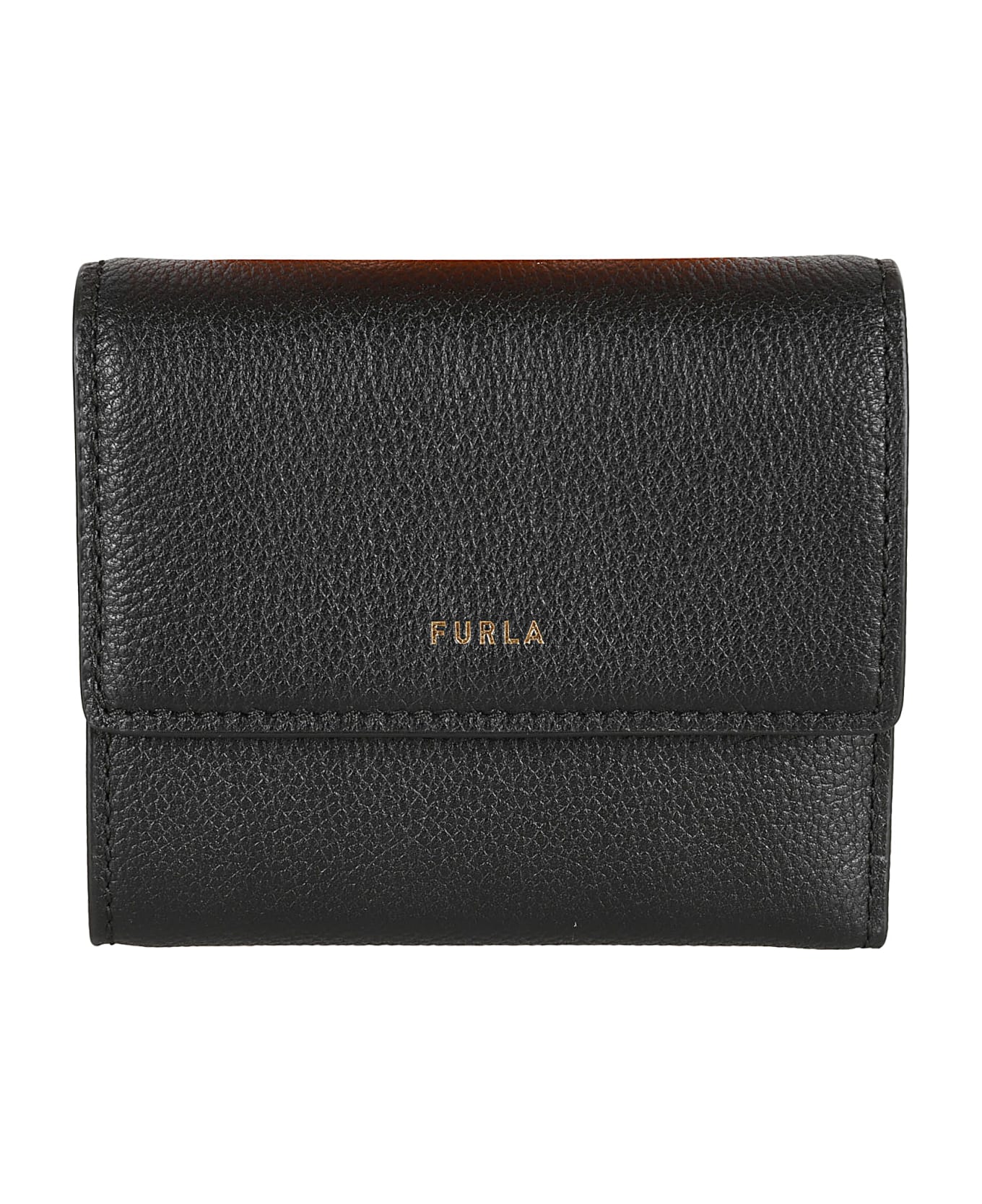 Furla Logo Flap Wallet - NERO