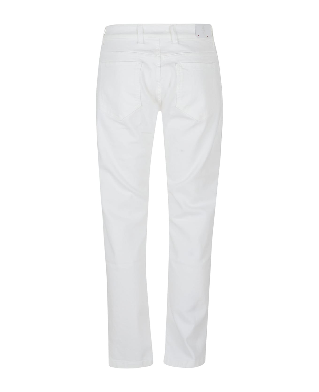 Eleventy Denim Cotton Trousers - White