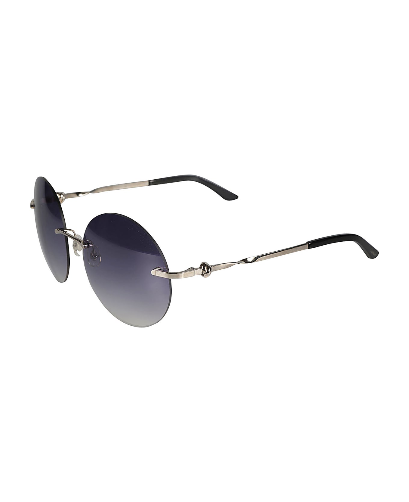 Cartier Eyewear Round Classic Sunglasses - platinum