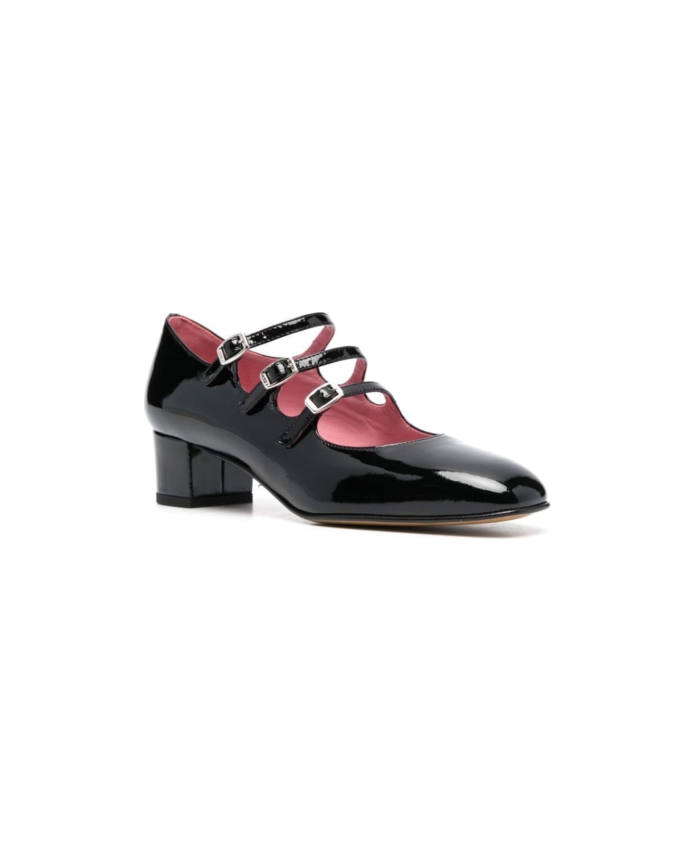Carel Black Mary Jane Pumps In Patent Leather Woman - Vernis Noir ハイヒール
