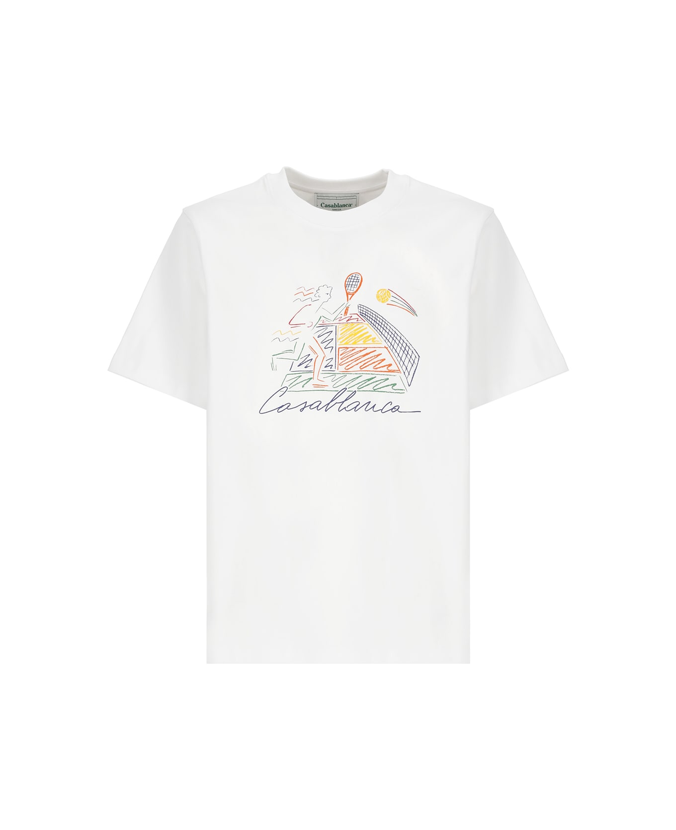 Casablanca Jeu De Crayon T-shirt - White