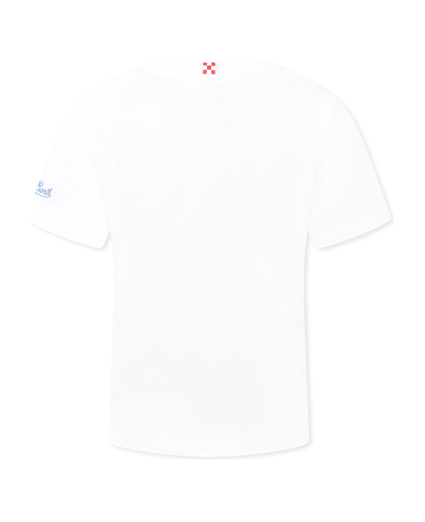 MC2 Saint Barth White T-shirt For Boy With Starfish - White