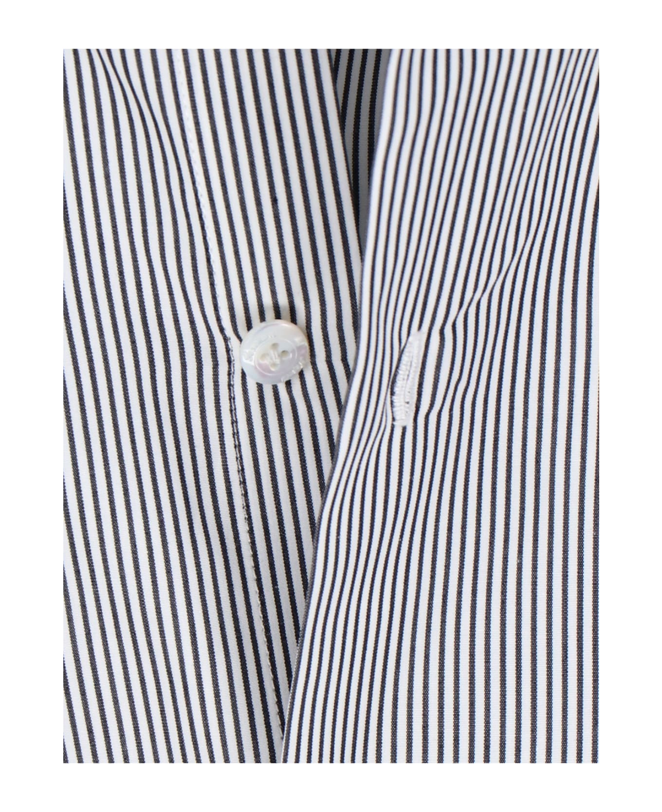 Finamore Striped Shirt - Gray