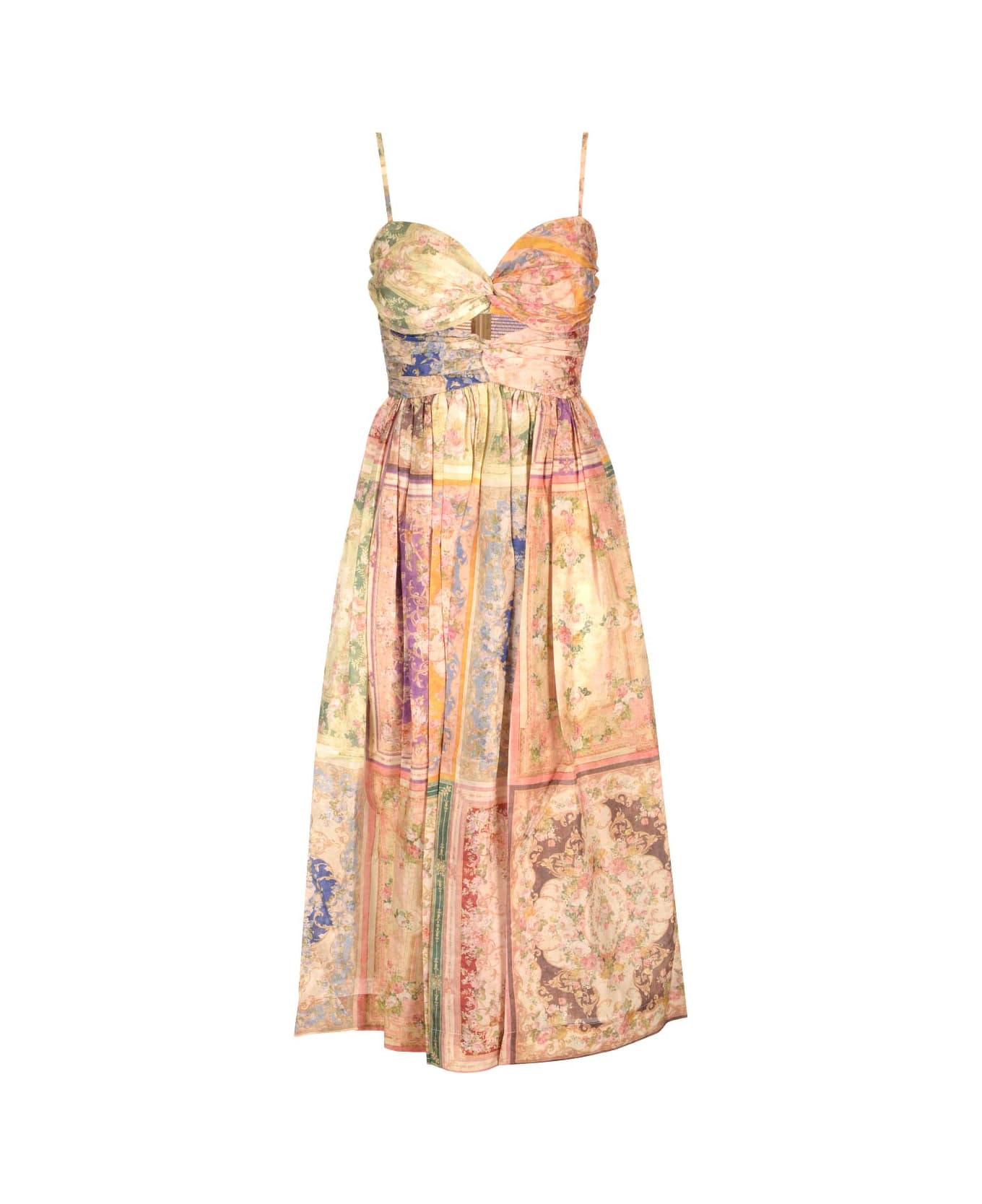Zimmermann 'august' Midi Dress - Multicolor ワンピース＆ドレス
