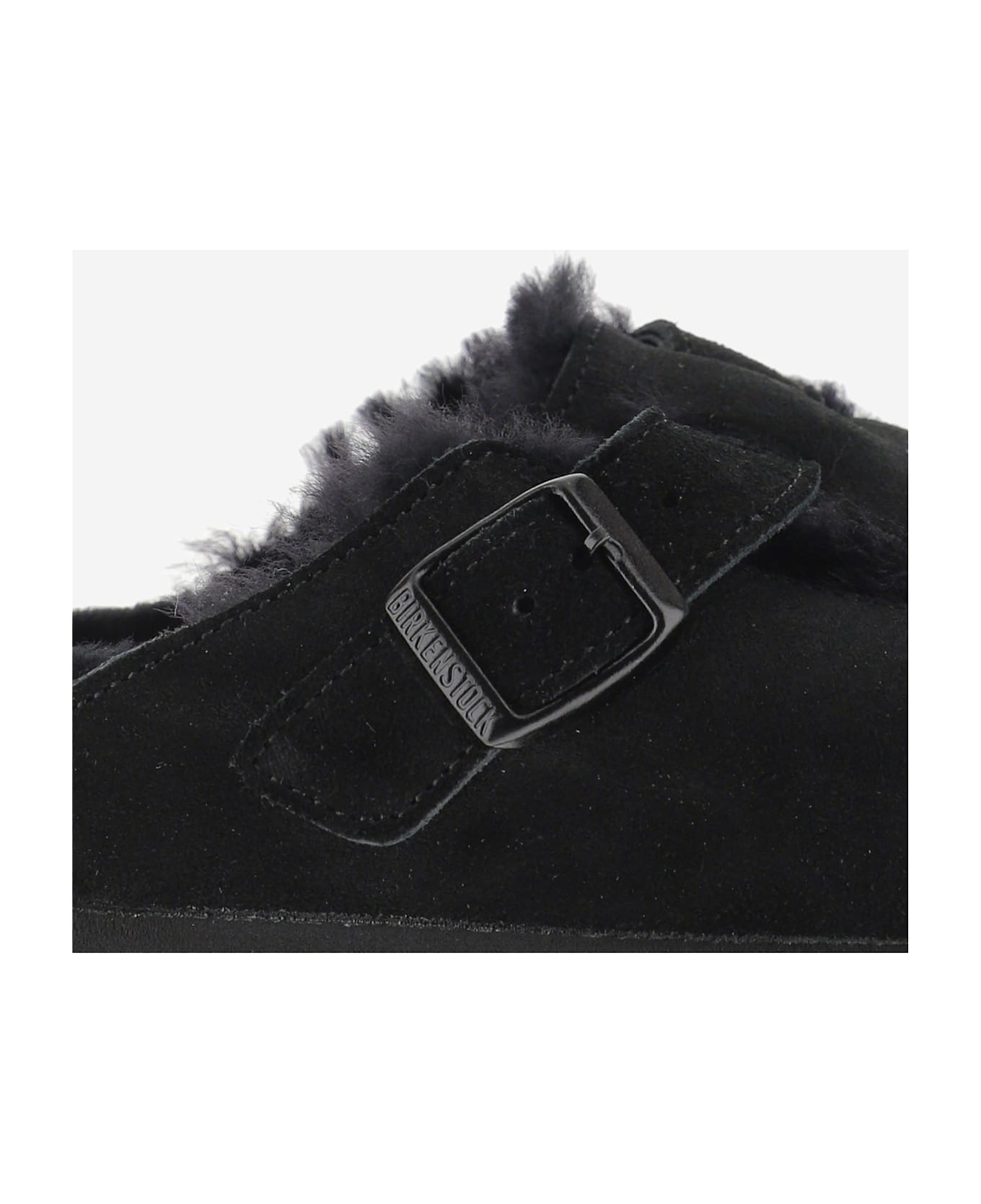 Birkenstock Boston Mules - Black