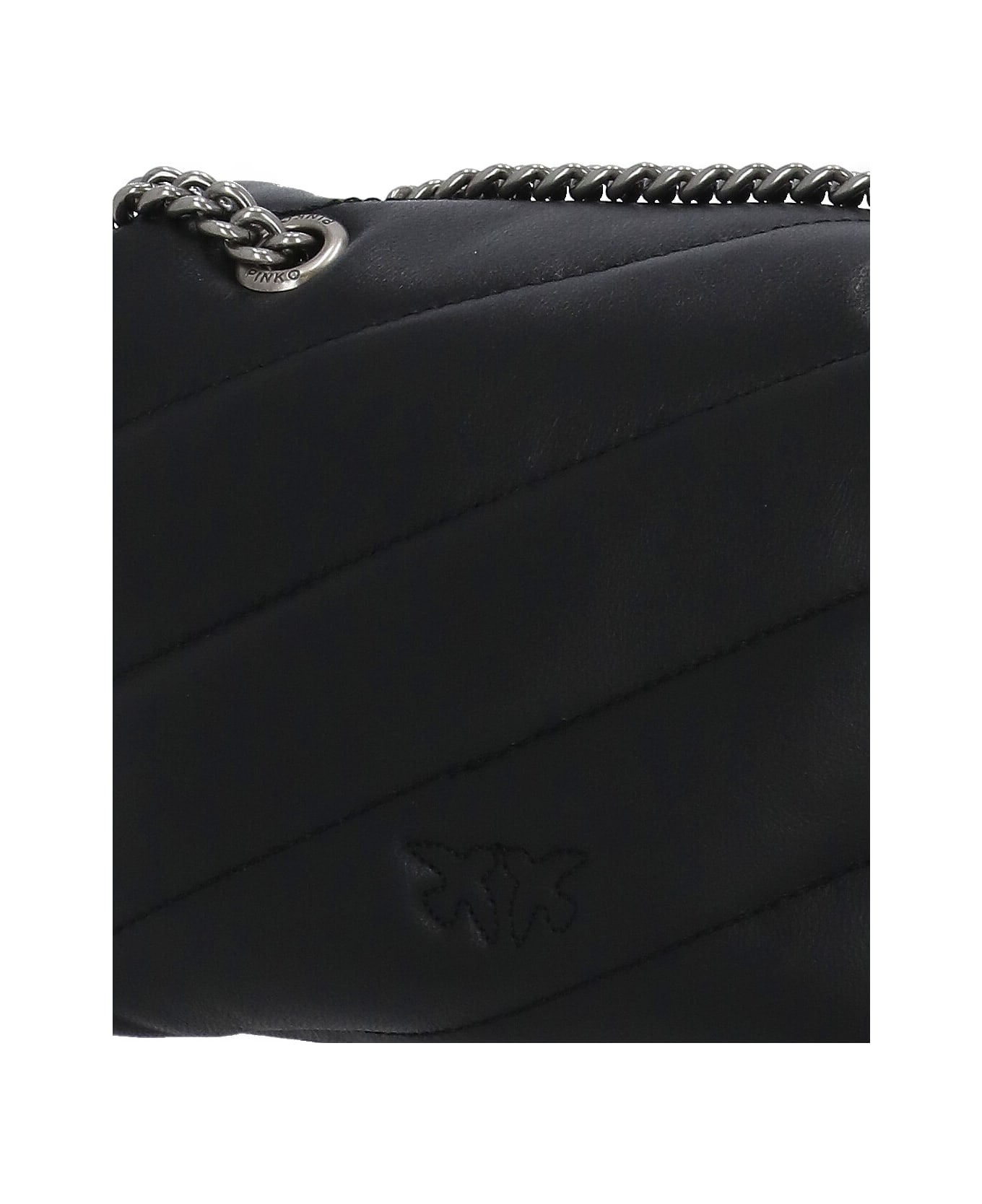Pinko Love Baby Puff Quilted Crossbody Bag - Black