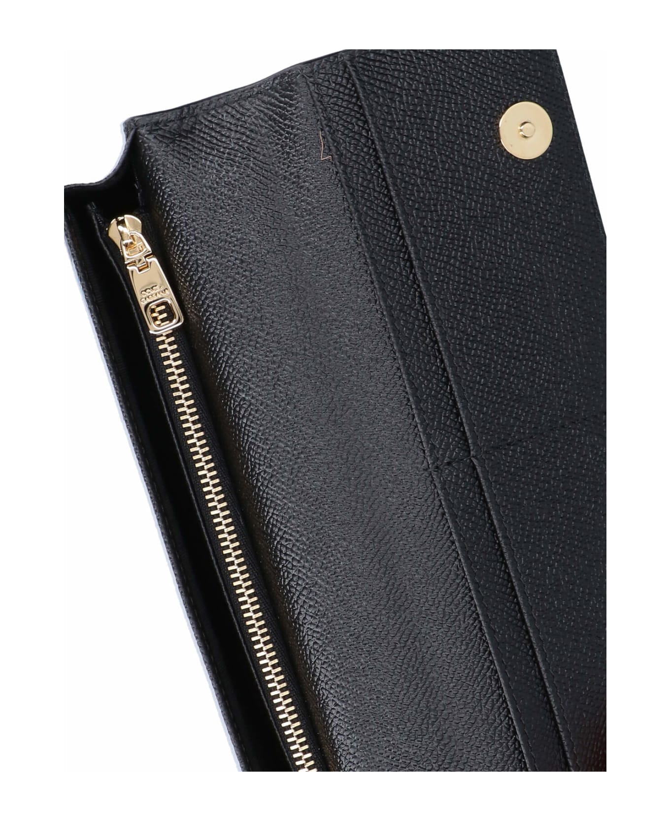Dolce & Gabbana Foldover Top Clutch Bag - Black