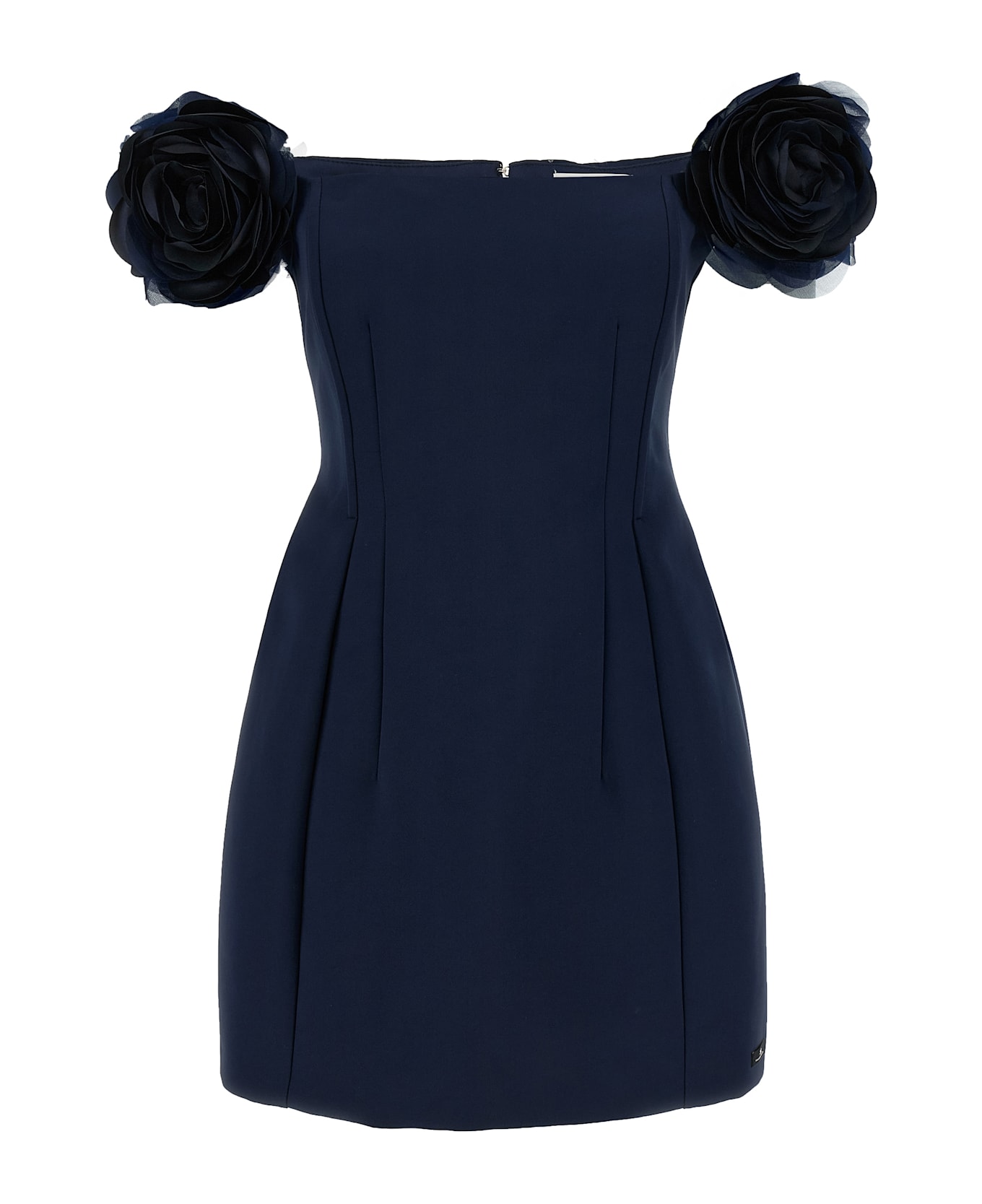 Elisabetta Franchi Floral Mini Dress - Blue