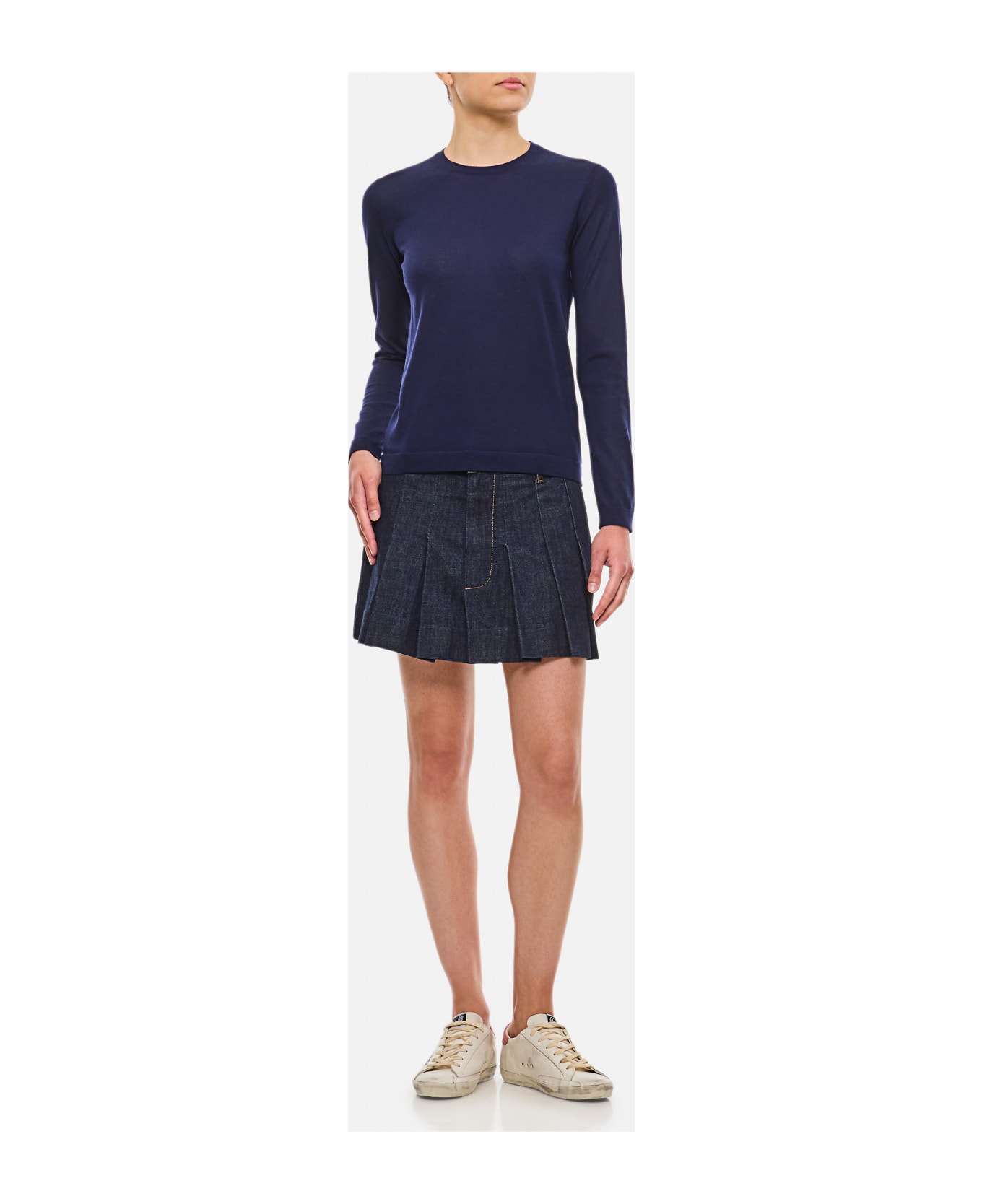 Ralph Lauren Cashmere Jersey Pullover - Lux Navy