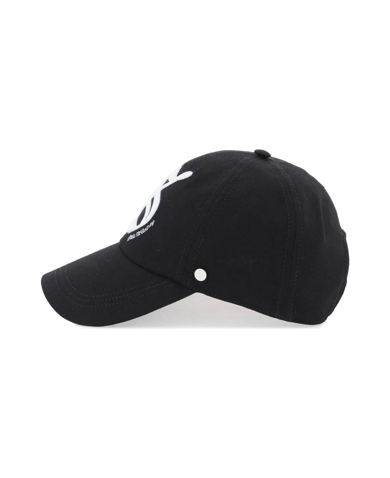 Stella McCartney Embroidered Baseball Cap - ULTRA BLACK (Black)
