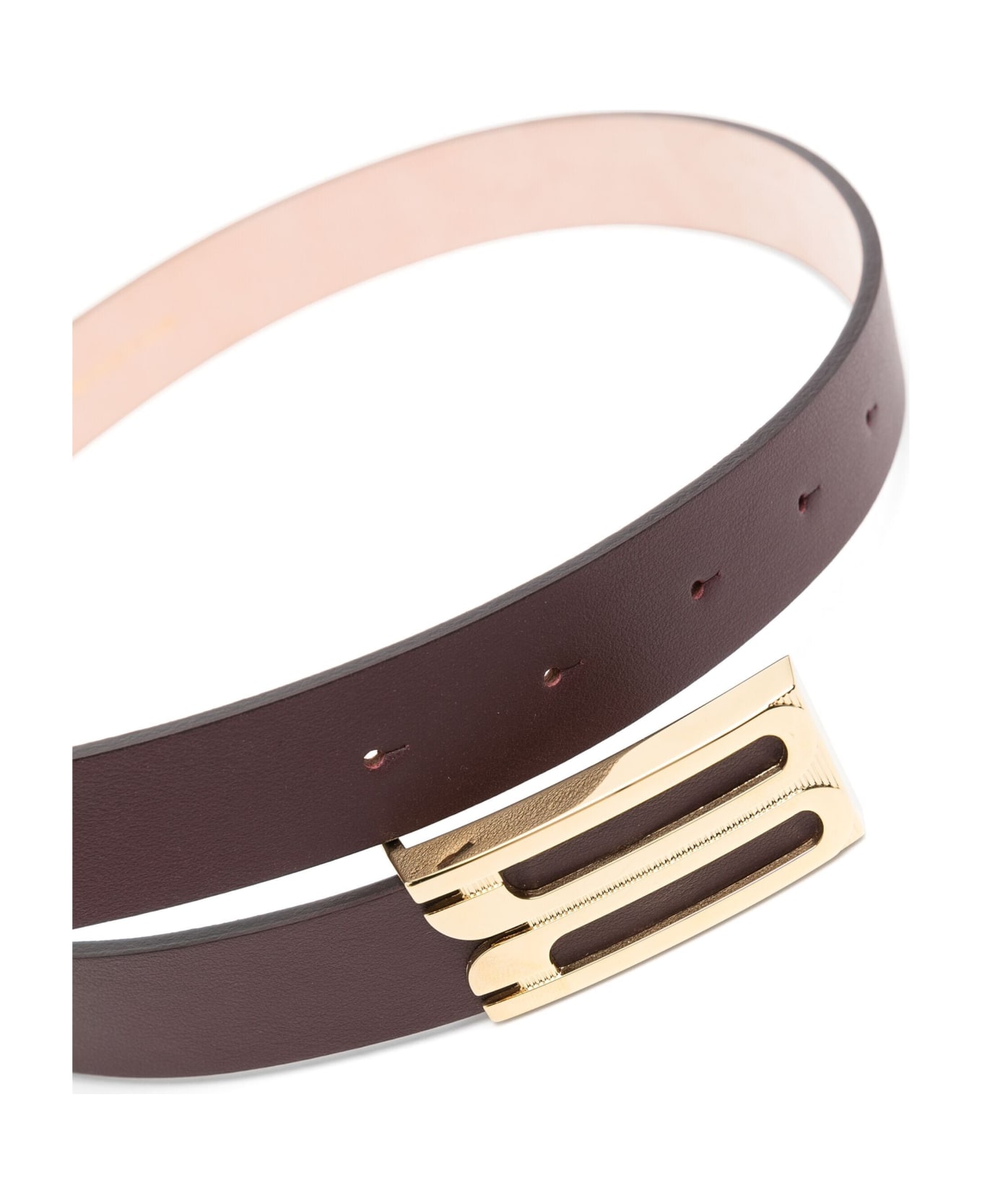 Victoria Beckham Jumboframe Belt - Burgundy