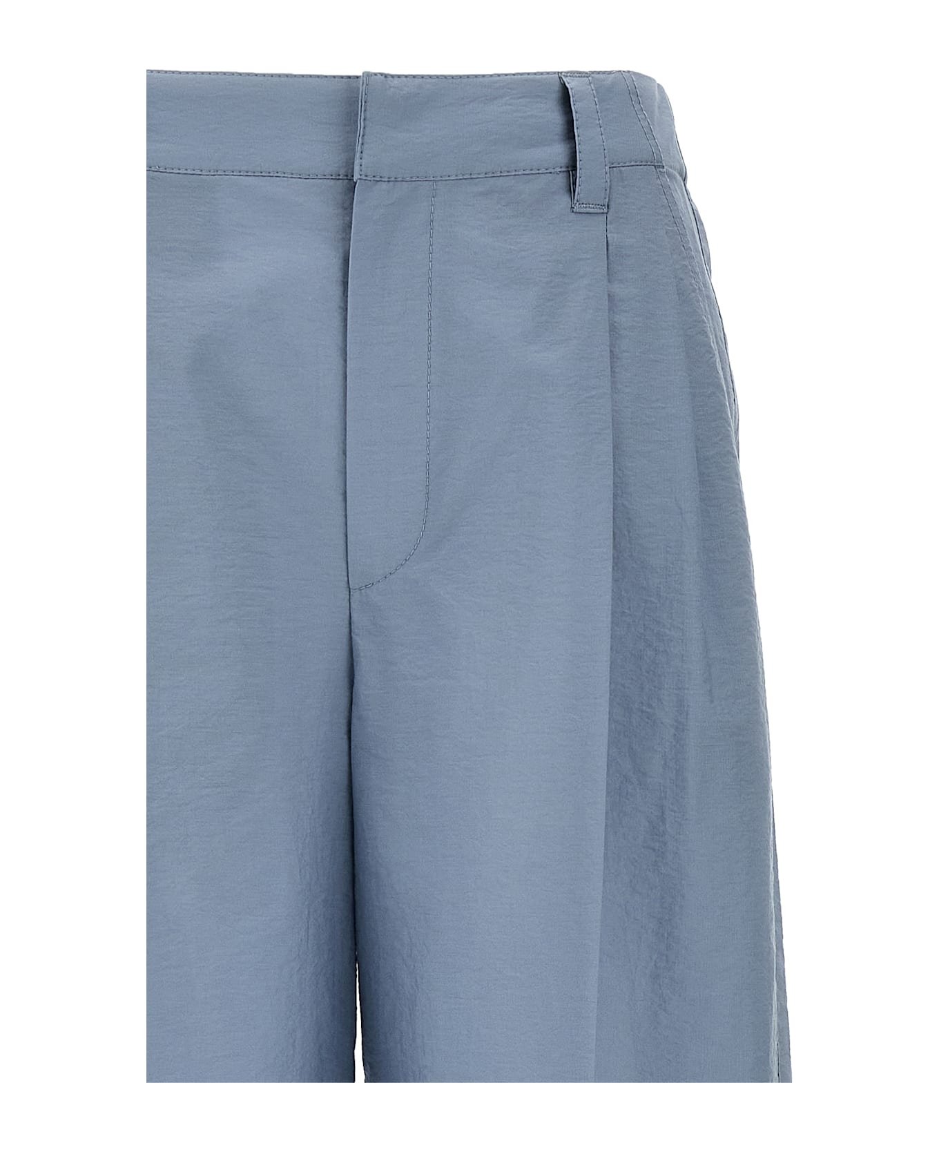 Brunello Cucinelli Cotton Trousers - Light Blue