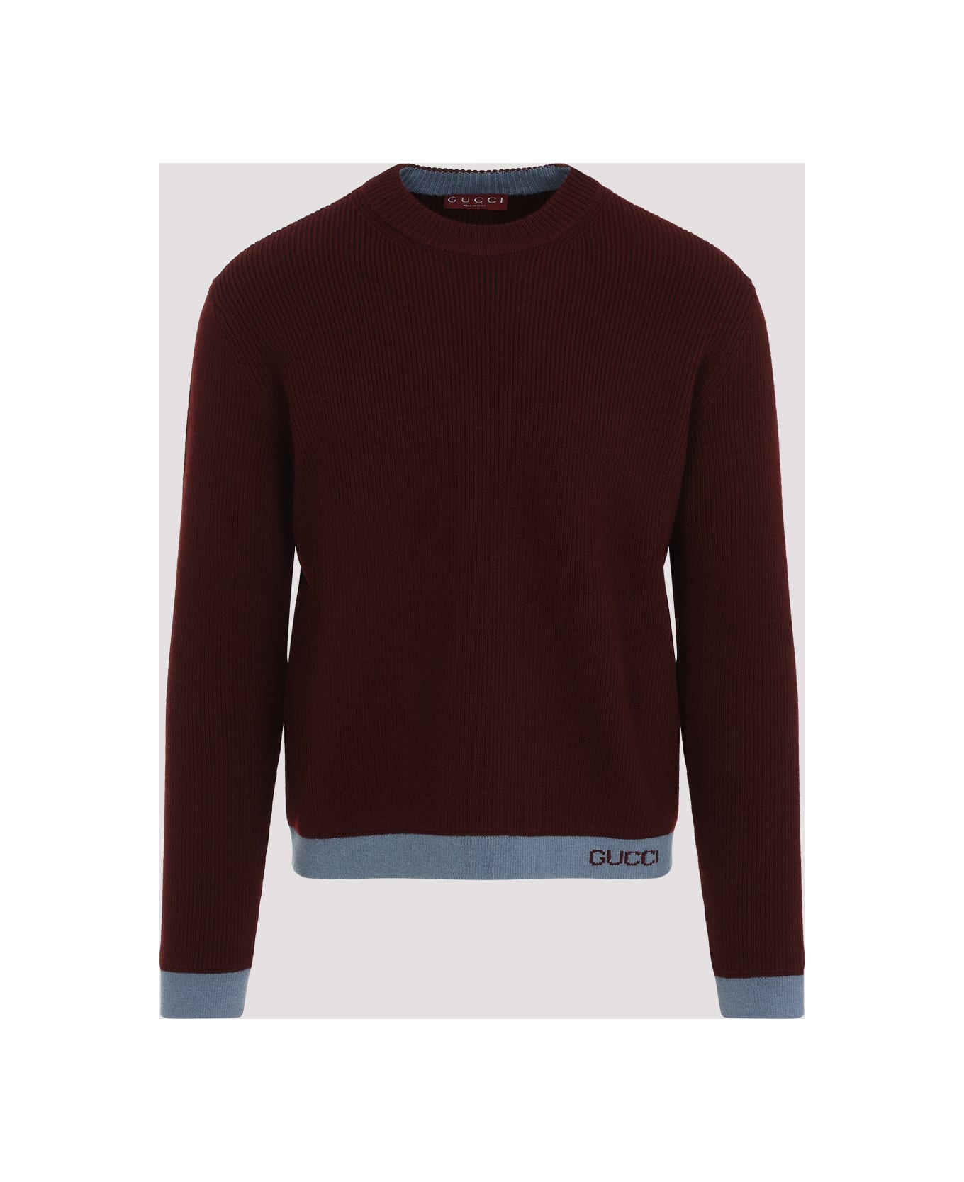 Gucci Wool Pullover - Bordeaux Azzurro