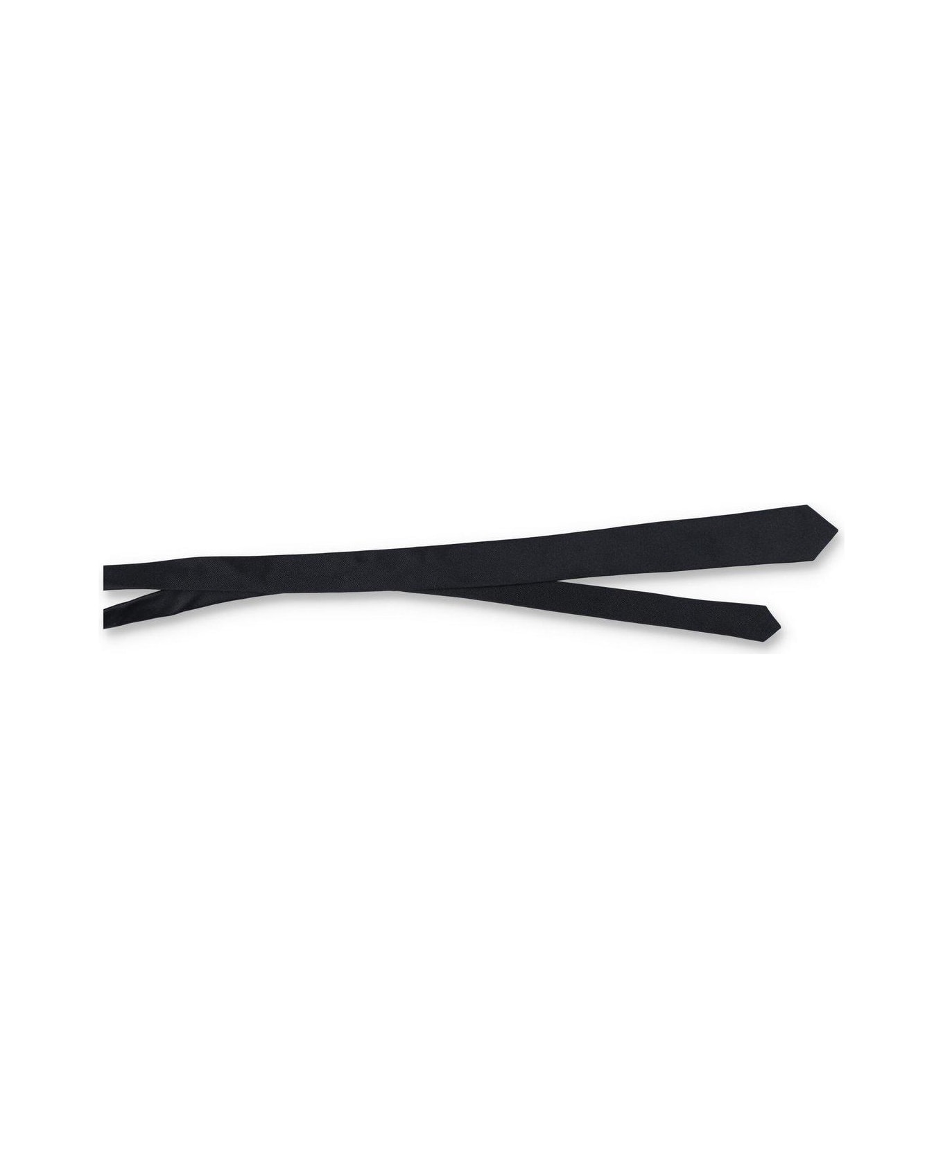 Saint Laurent Signature Evening Skinny Tie - Black
