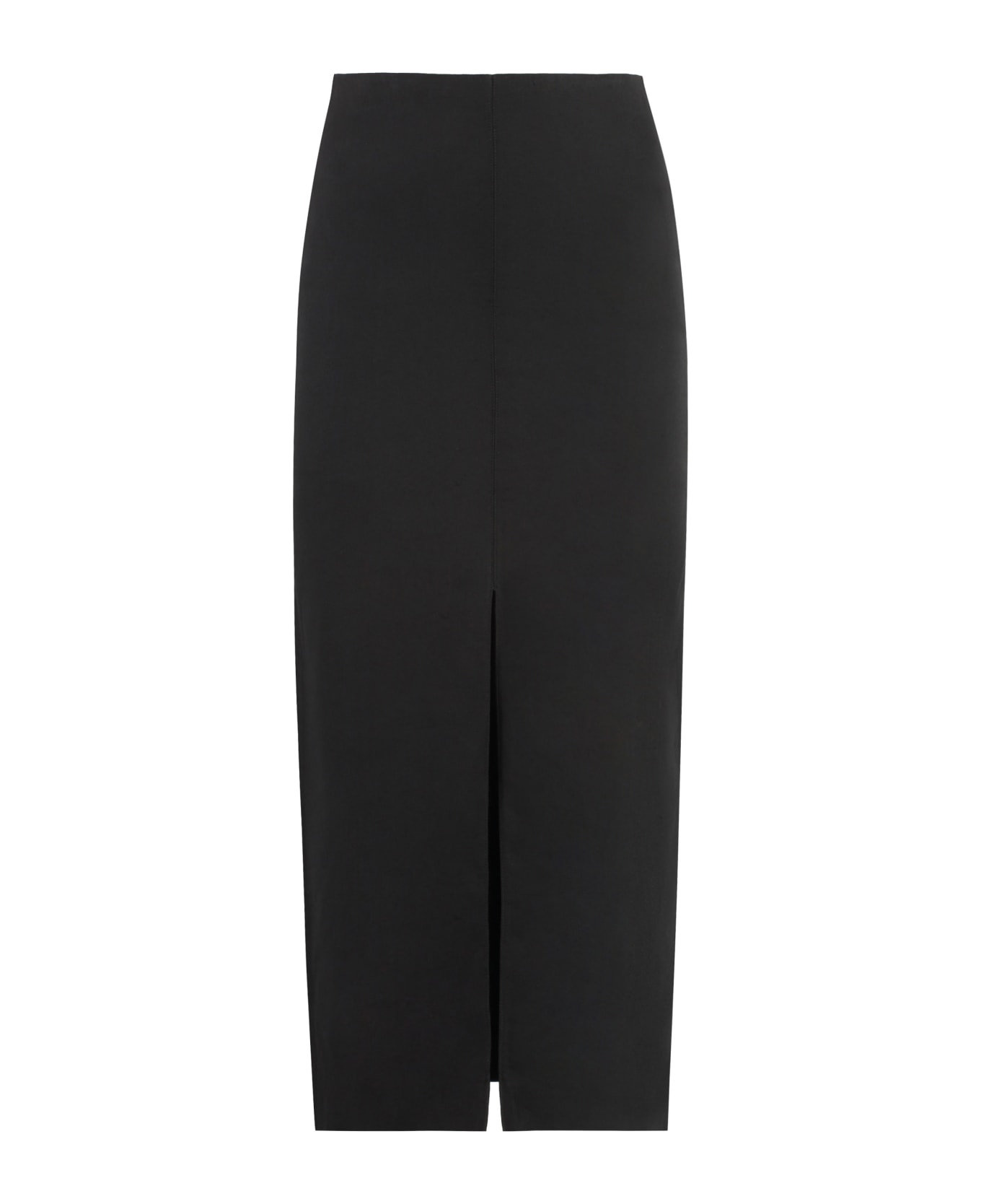 Isabel Marant Secia Cotton Cady Midi Skirt - black