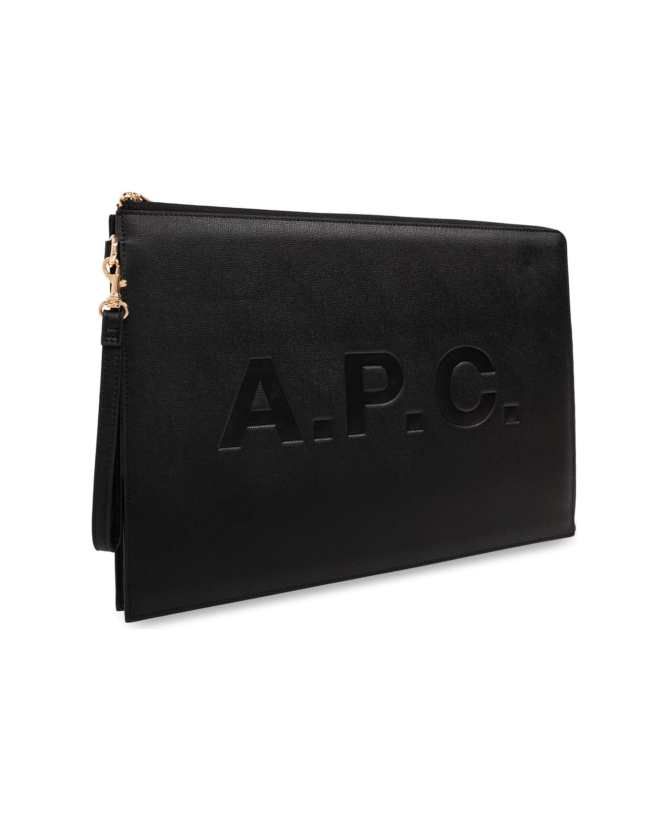 A.P.C. Briefcase With Logo - BLACK