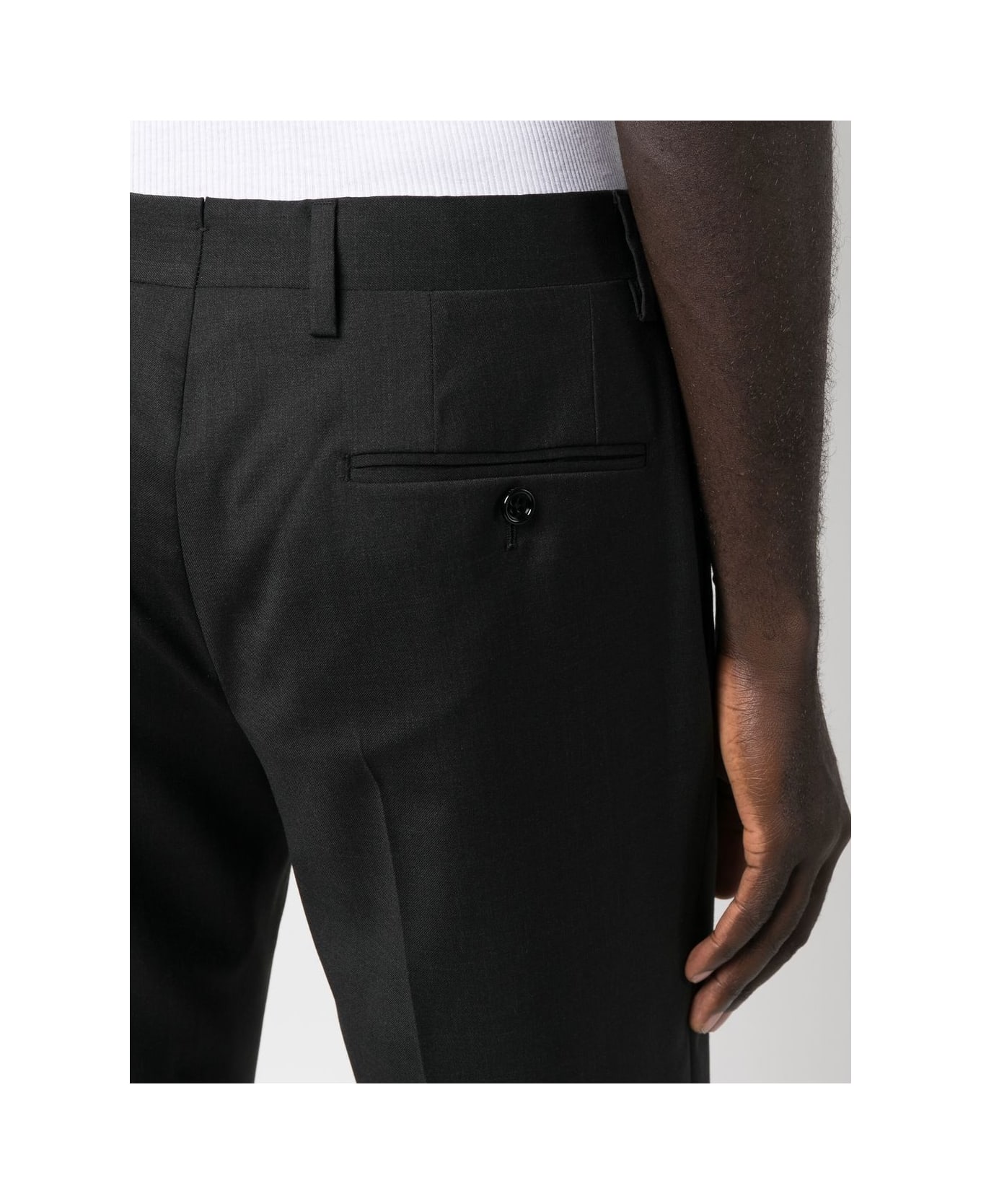 Lardini Pants With Welt Pockets - Black