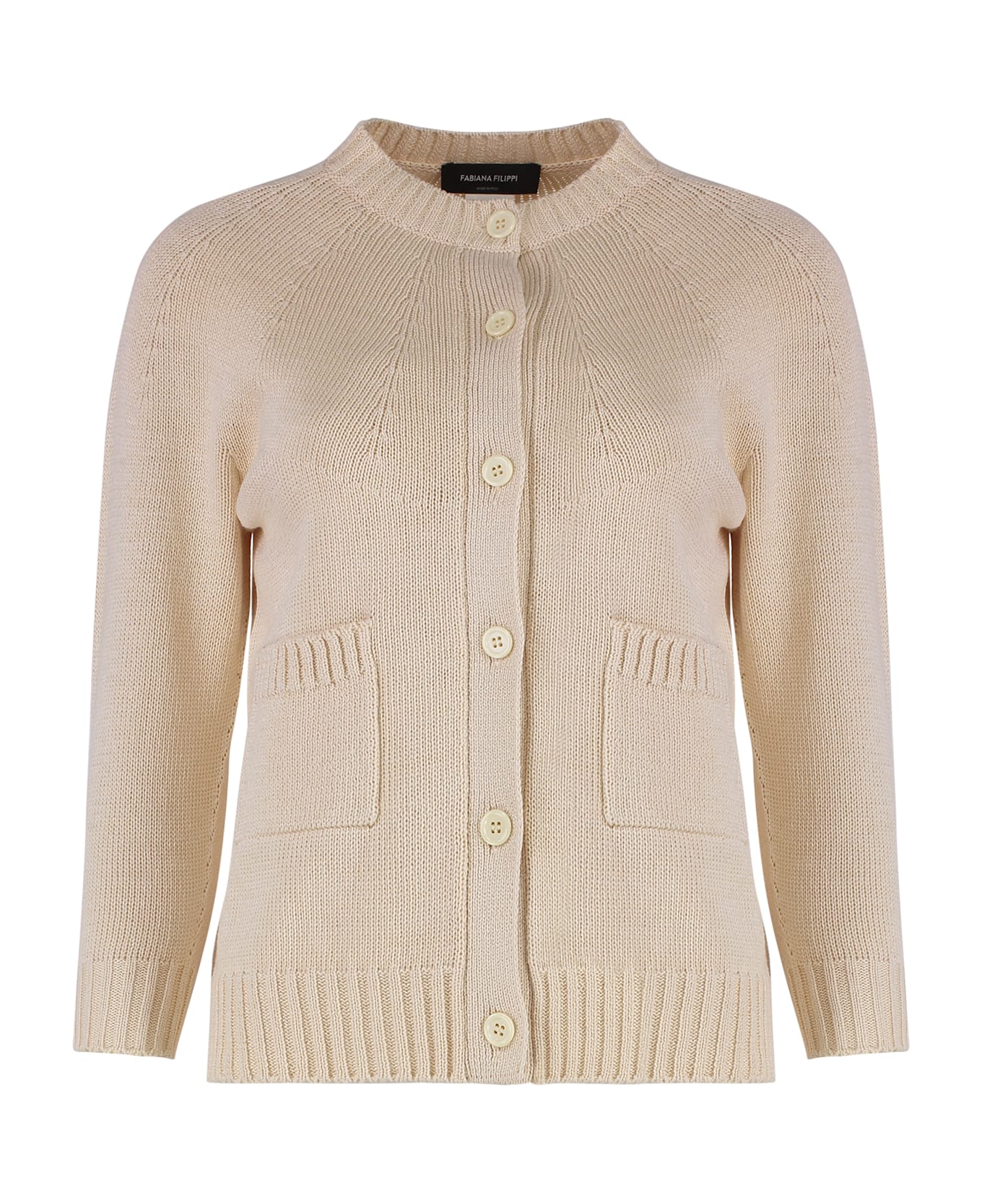 Fabiana Filippi Cotton Cardigan - panna