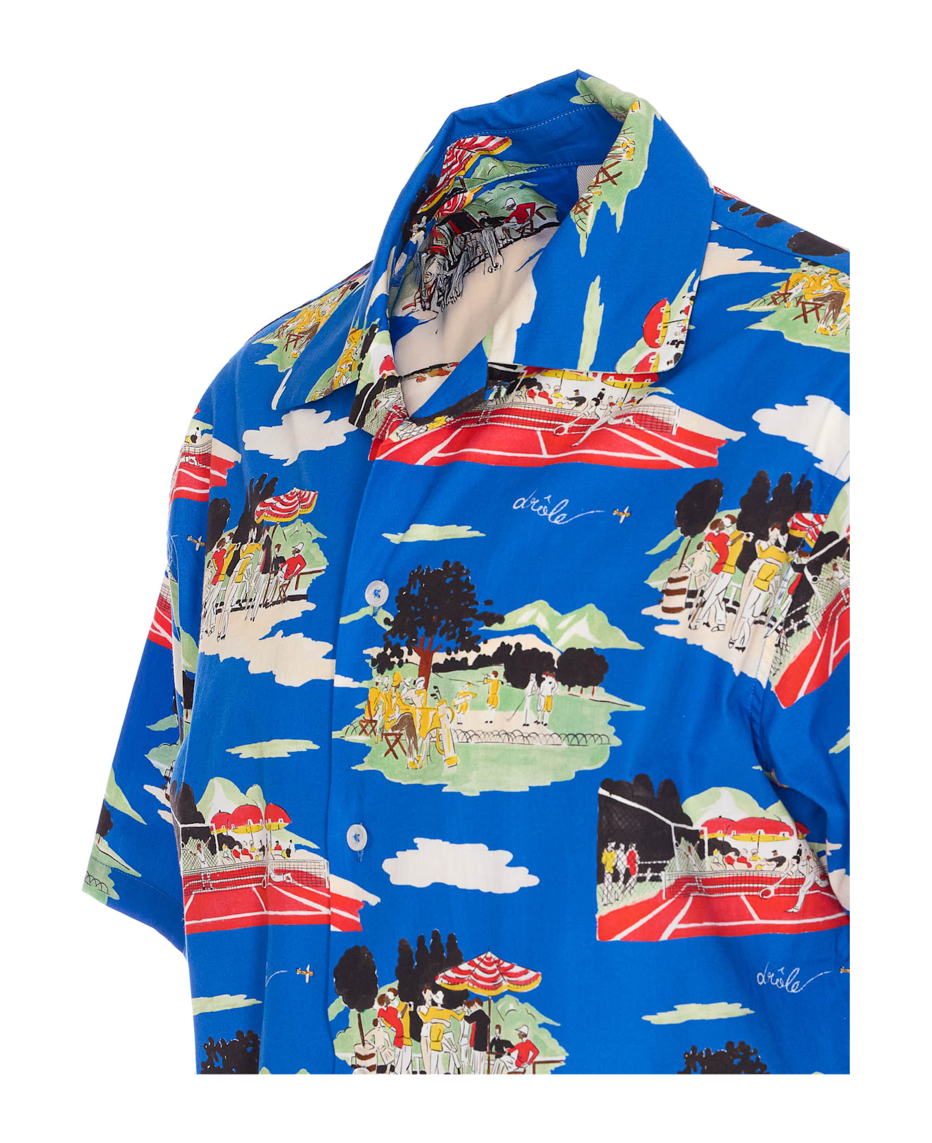Drôle de Monsieur Country Club Shirt - Blue