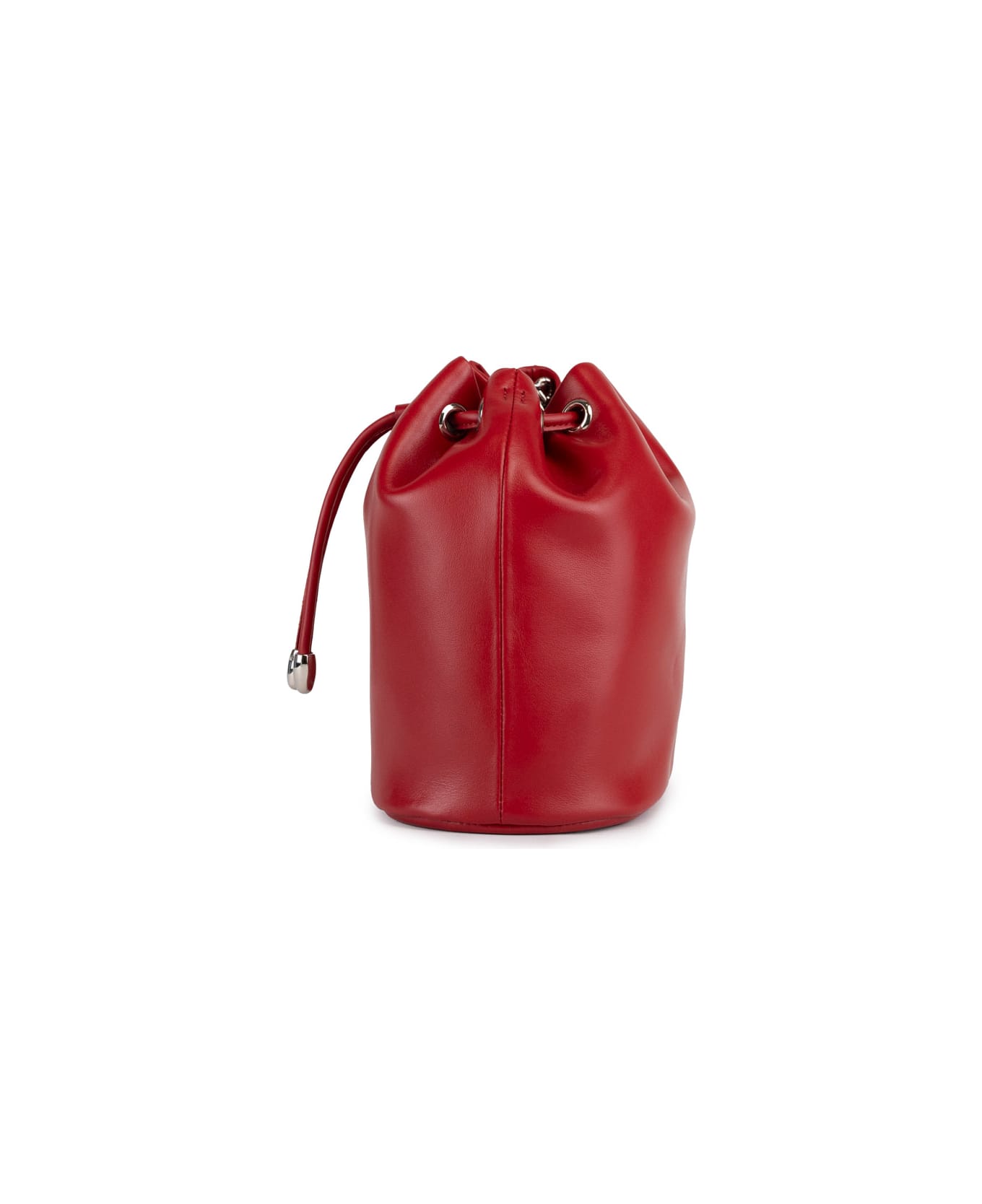 Orciani Mini Liberty Vanity Bag In Leather - Rosso