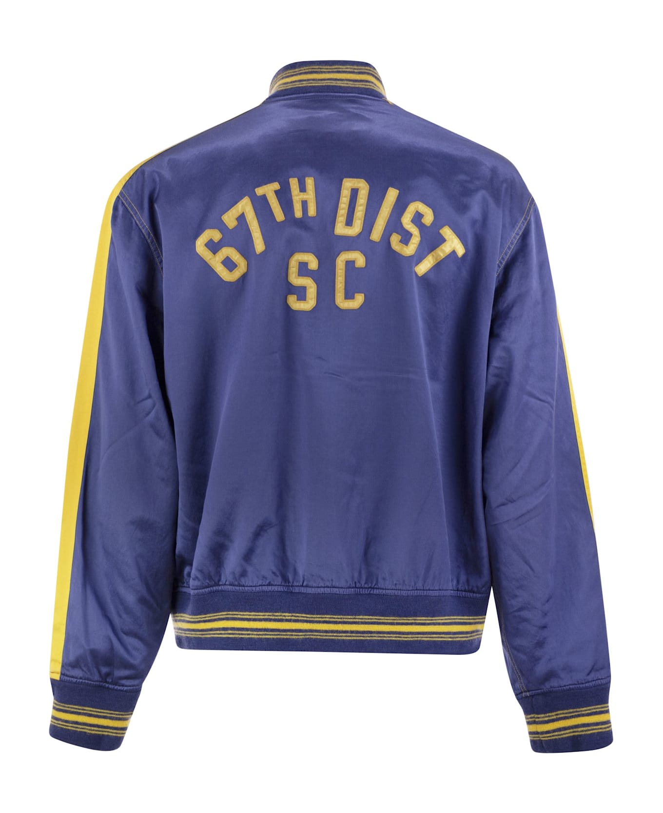 Polo Ralph Lauren Surf-themed Letterman Jacket - Blue