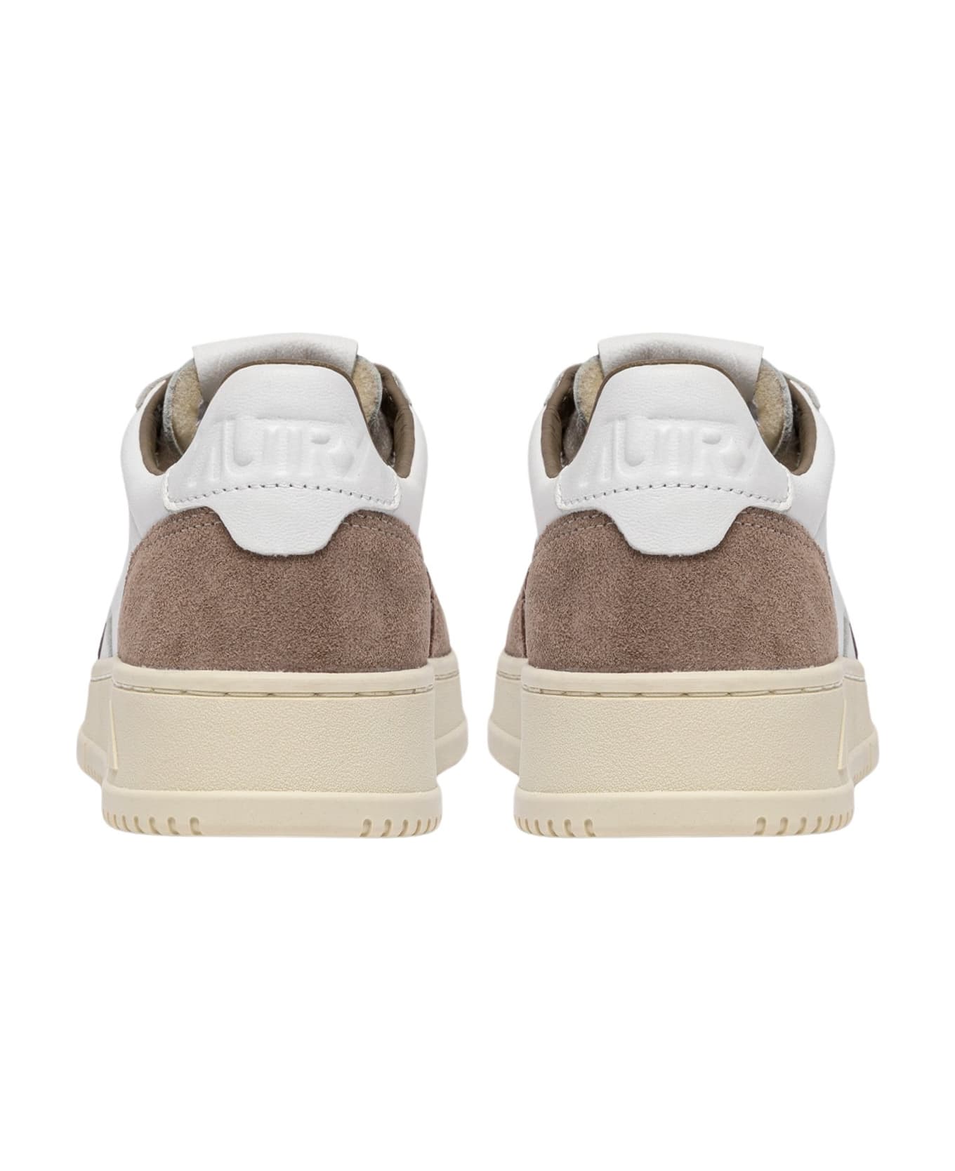 Autry Medalist Low Goat Suede Wht Tobacco - Wht Tobacco