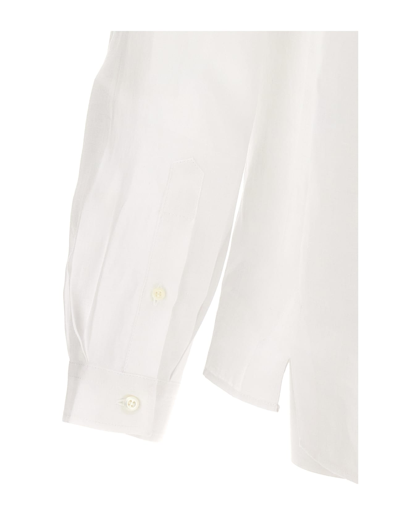 Brunello Cucinelli Korean Hemp Shirt - White シャツ