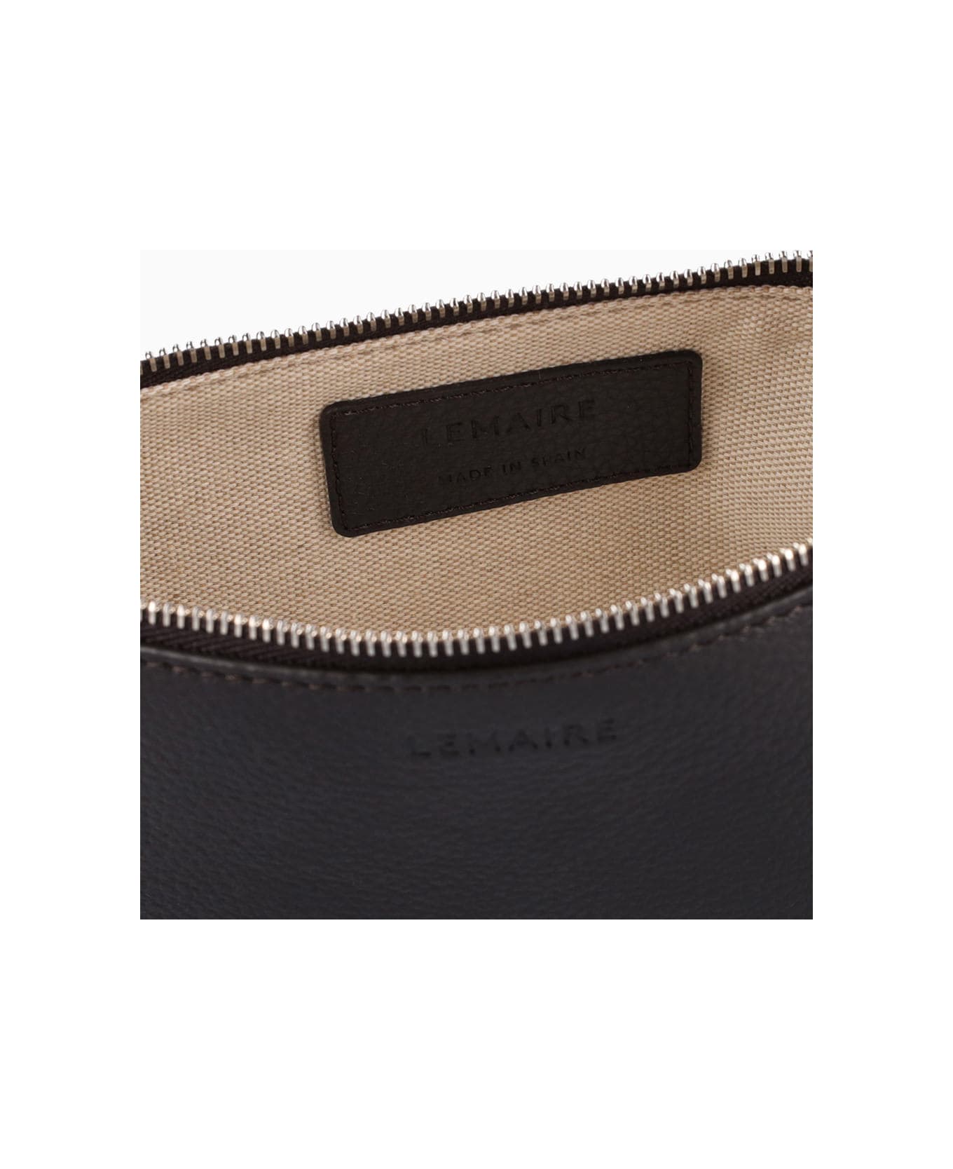 Lemaire Clutch In Leather - brown クラッチバッグ