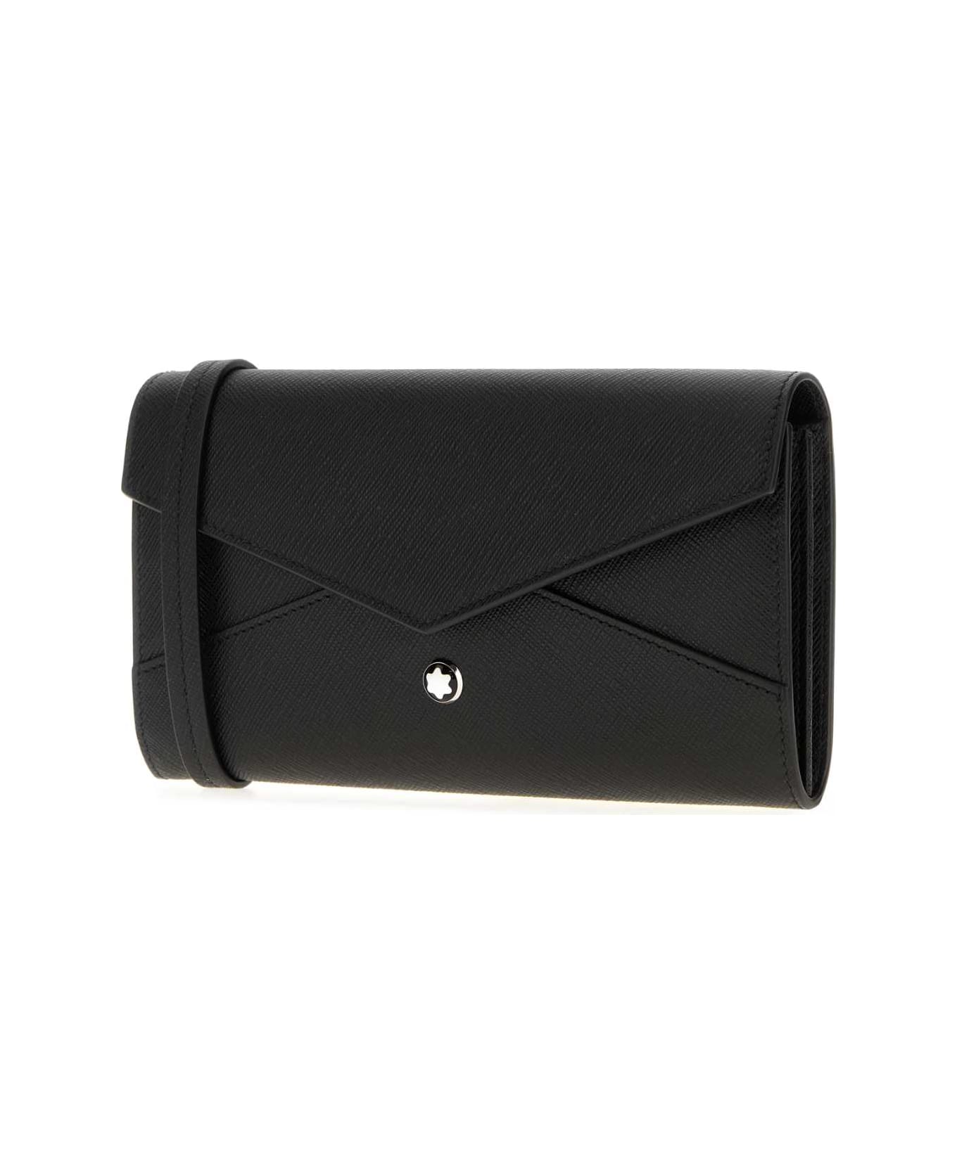 Montblanc Black Leather Wallet - 000