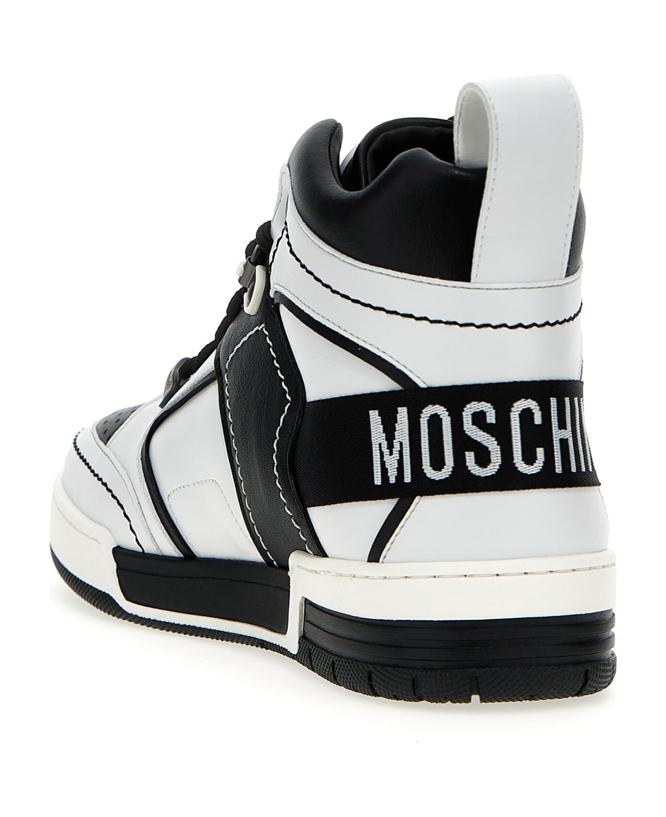 Moschino 'kevin' Sneakers - White/Black スニーカー