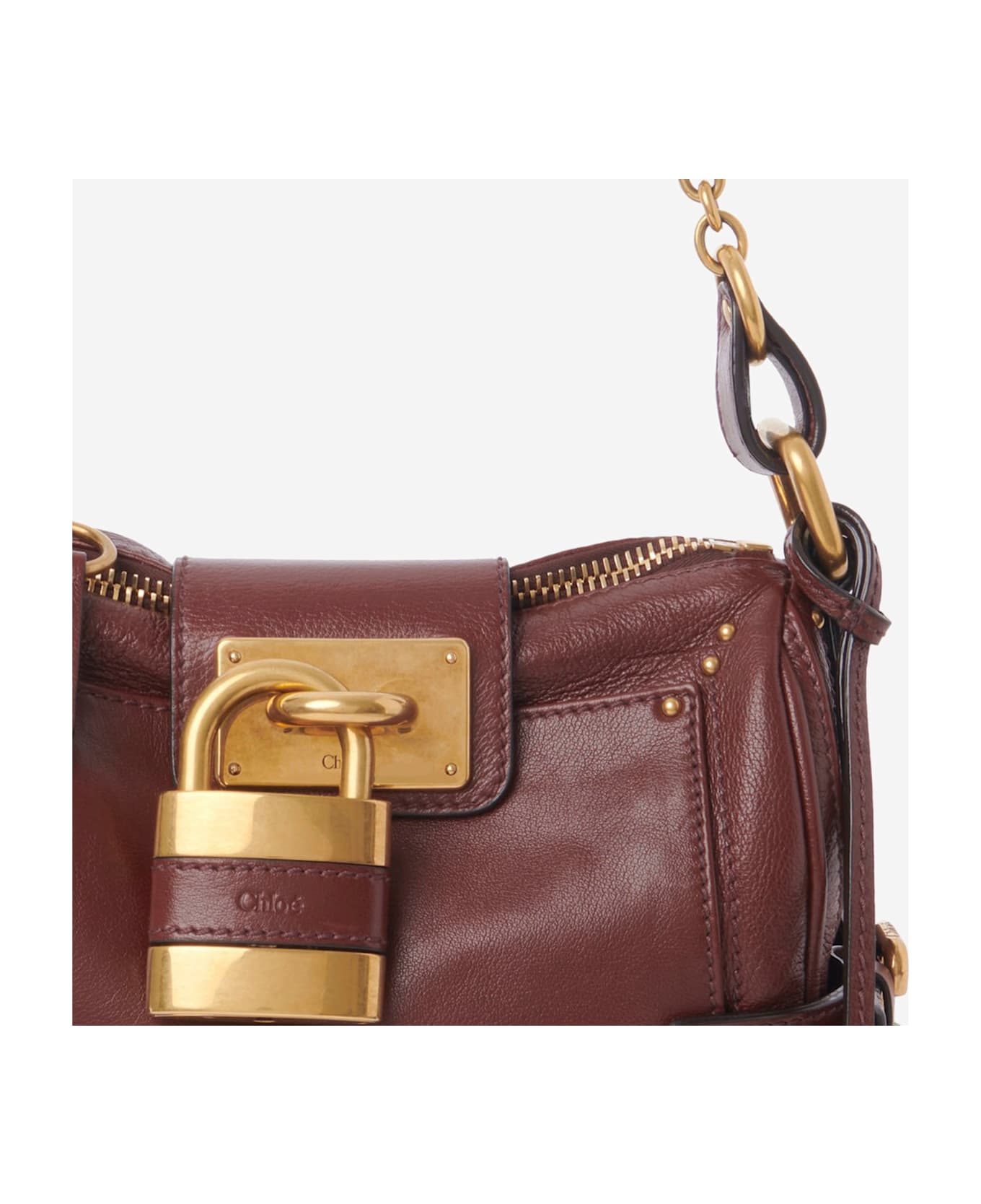 Chloé Small Paddington Leather Bag - Brown