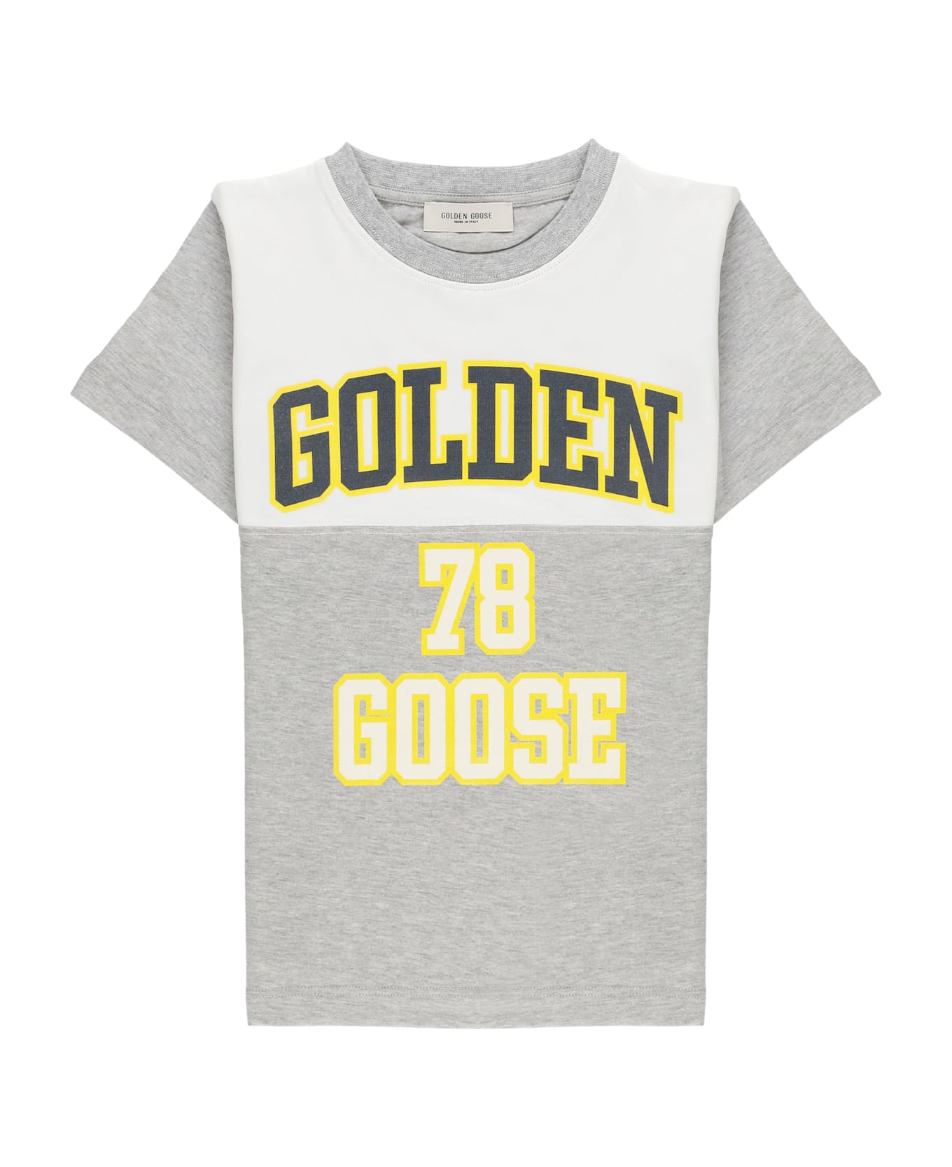 Golden Goose T-shirt With Logo - Grey