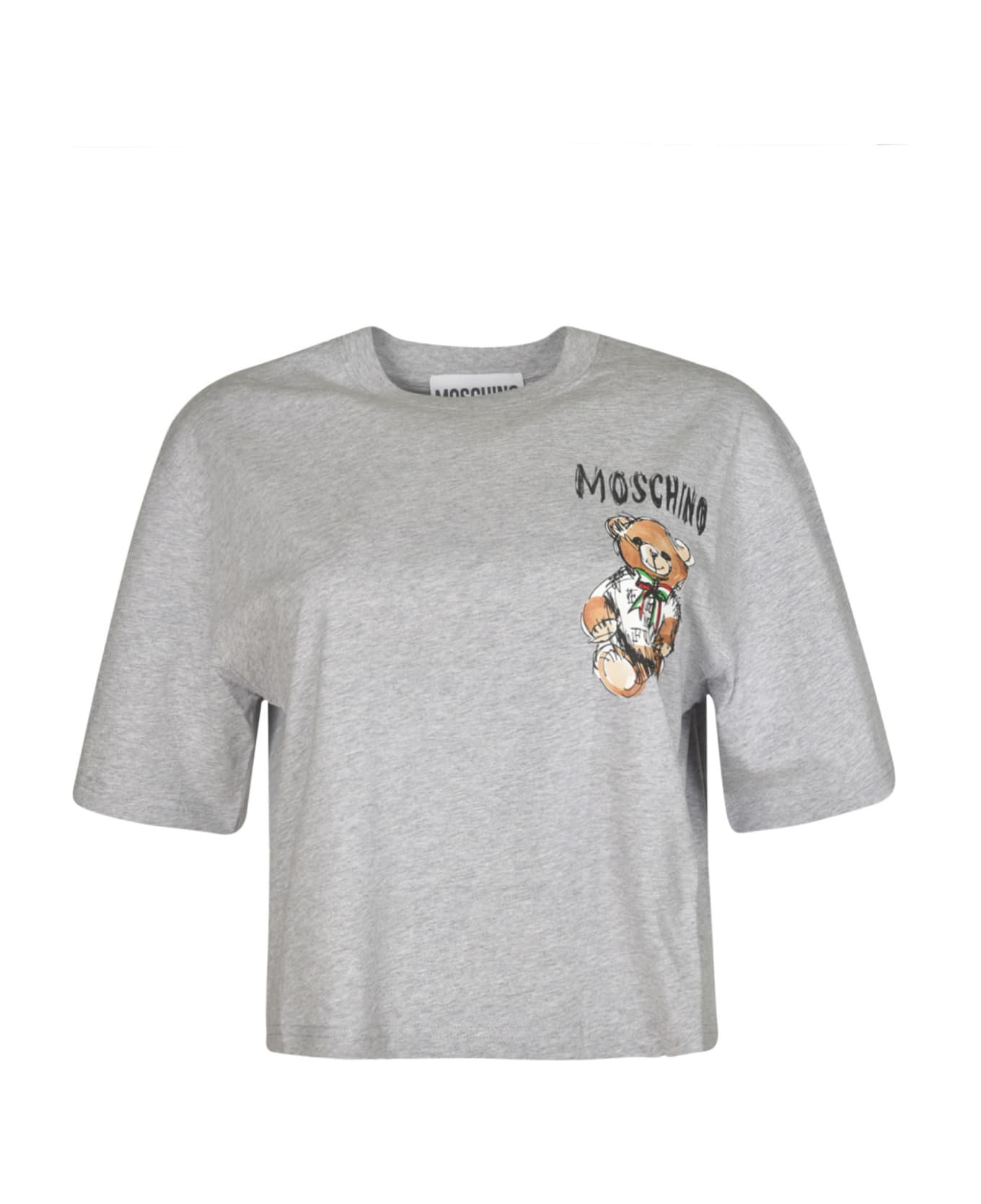 Moschino Bear Logo Cropped T-shirt - 1485 Tシャツ