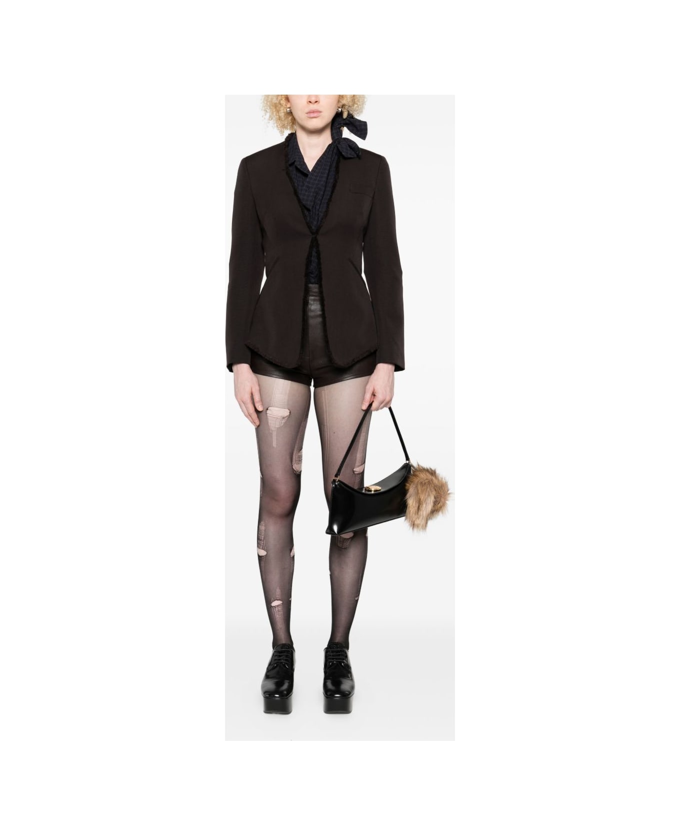 Alexander McQueen Wool Single-breastded Jacket - Brown