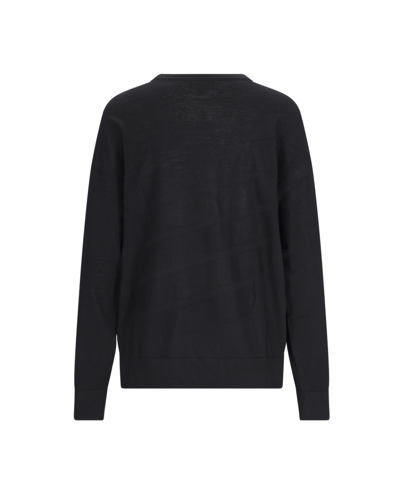Emporio Armani Crew-neck Sweater - Black ニットウェア