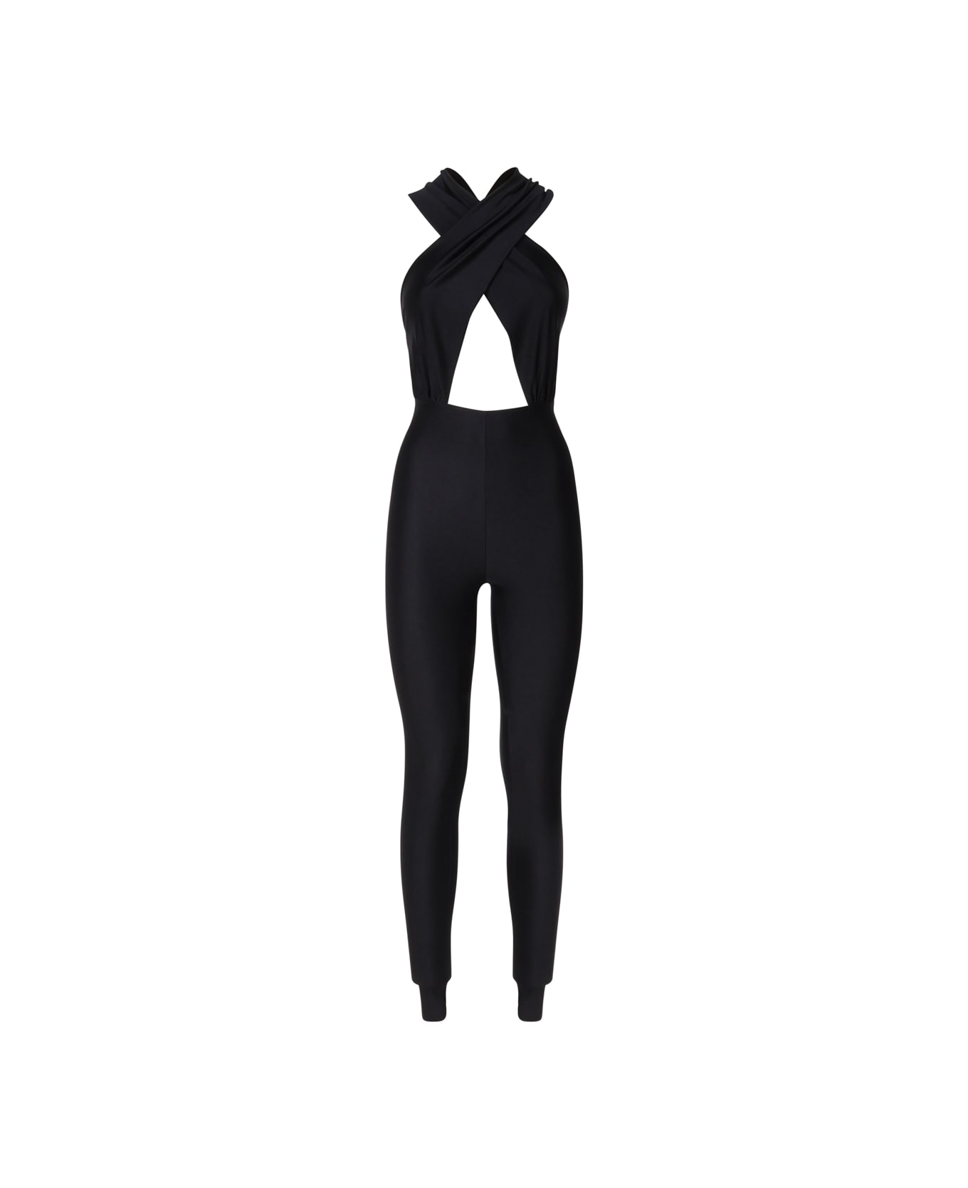 The Andamane One-piece Jumpsuit With Banded Top - Black ジャンプスーツ
