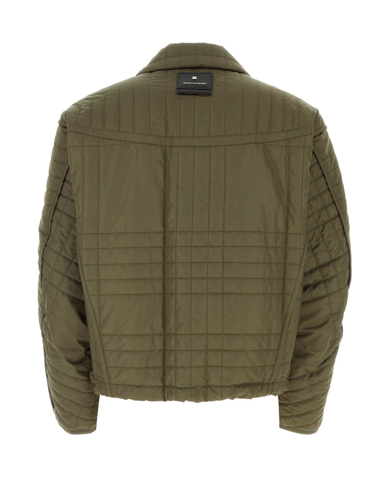 WOOYOUNGMI Army Green Polyester Padded Jacket - KHAKI
