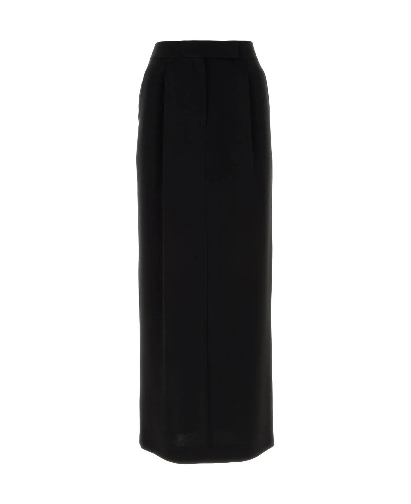Max Mara Studio Black Triacetate Blend Lemma Skirt Max Mara Studio - NERO
