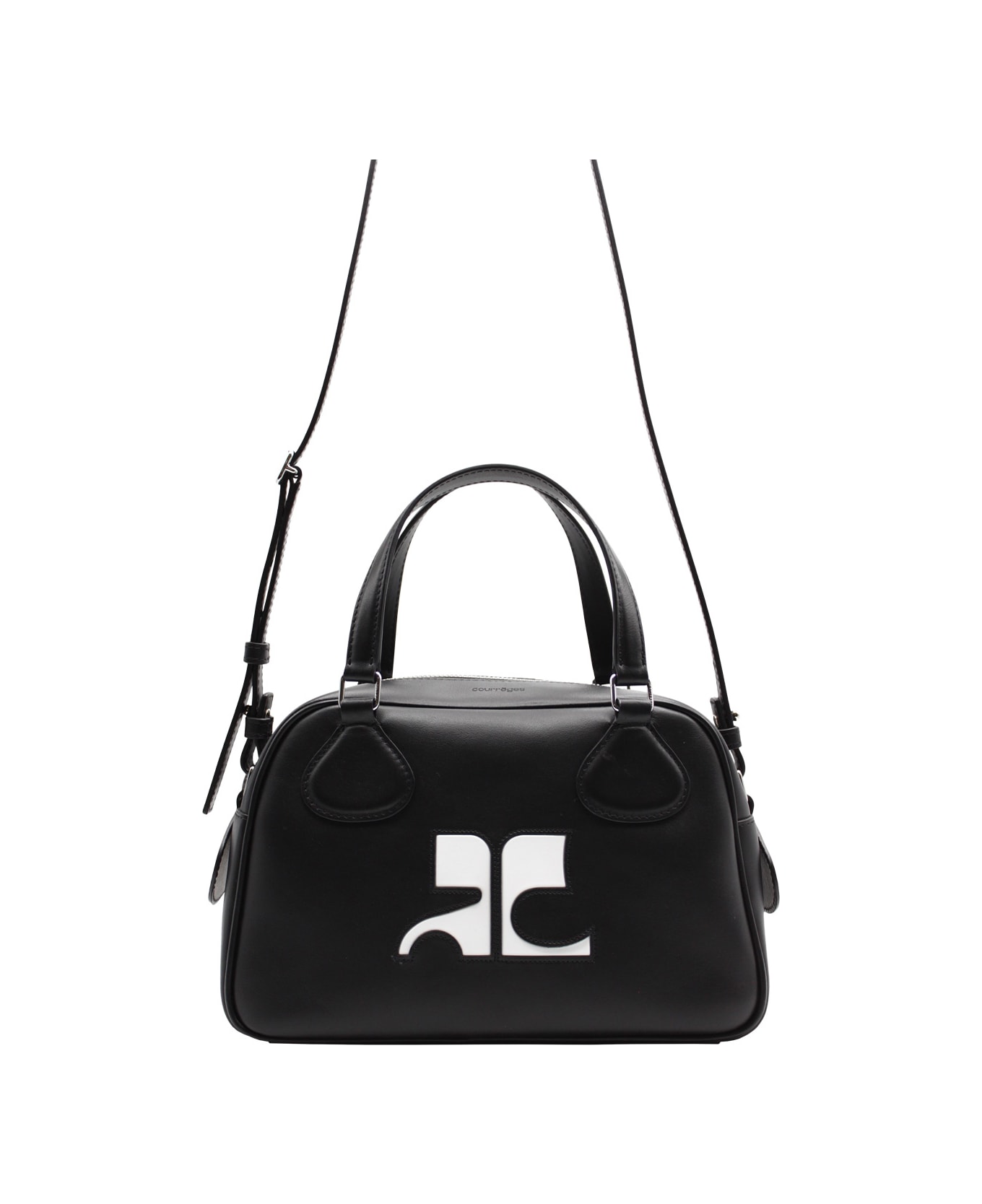 Courrèges Lacleather Bowling Bag - Black トートバッグ