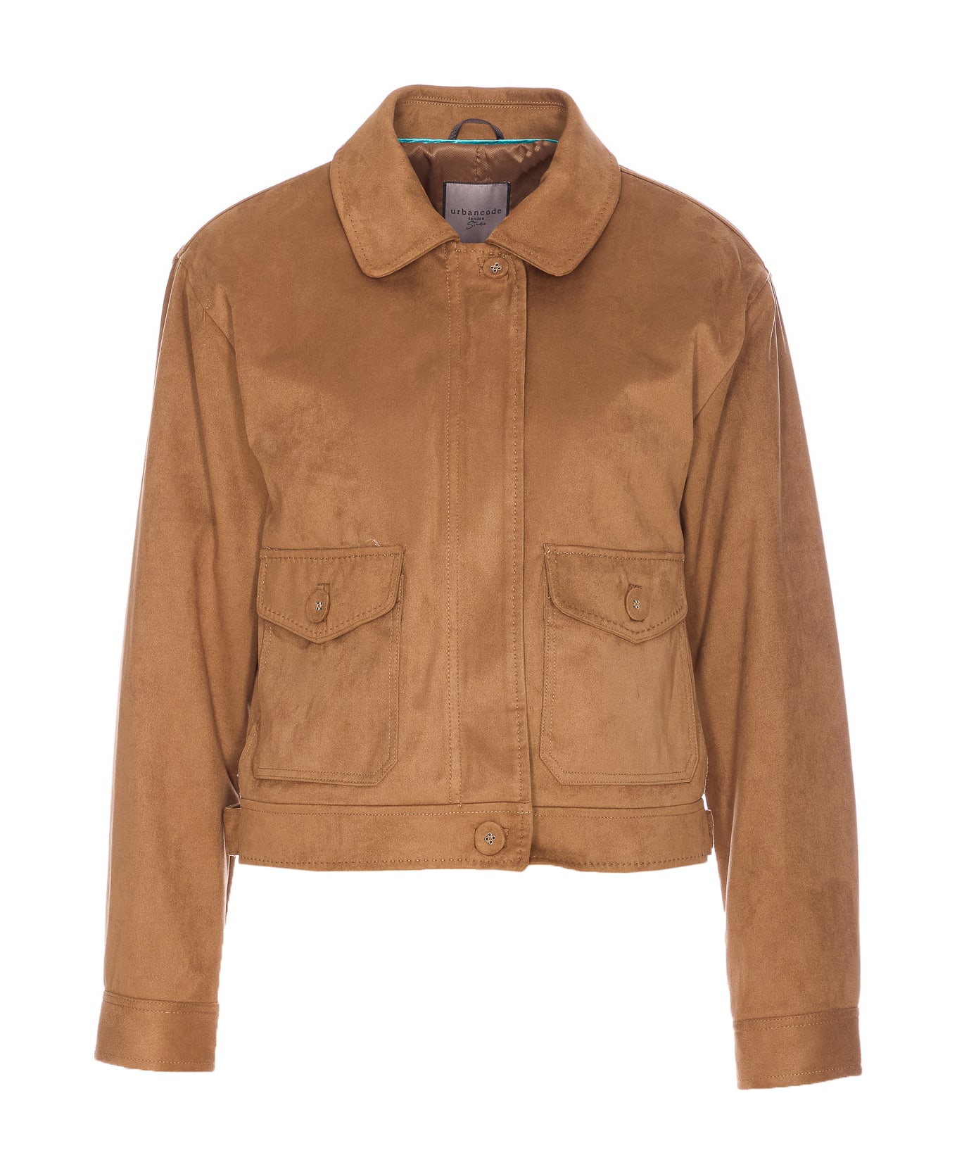 urbancode Fake Suede Leather Jacket - Brown